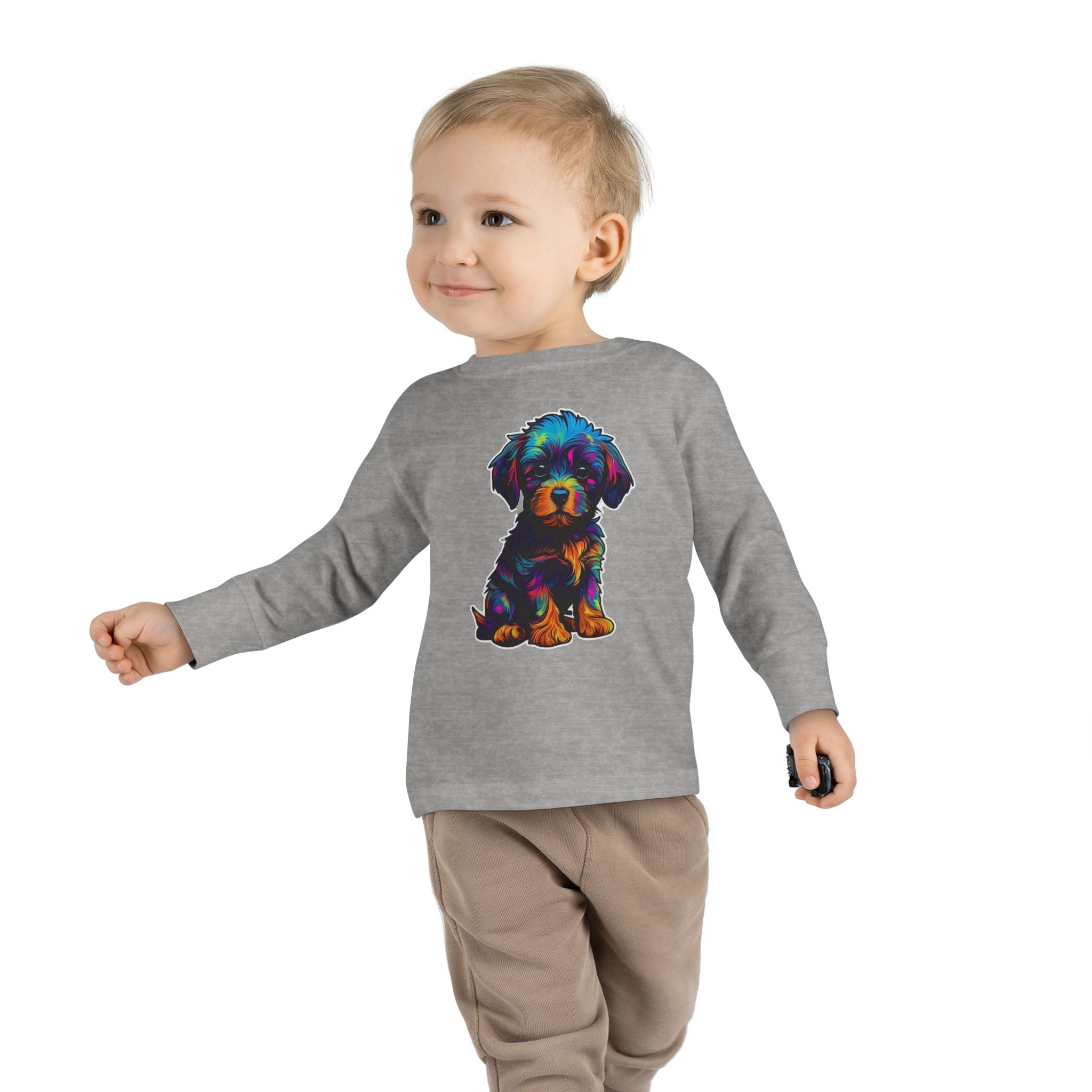 Toddler Long Sleeve Tee - Puppies 04