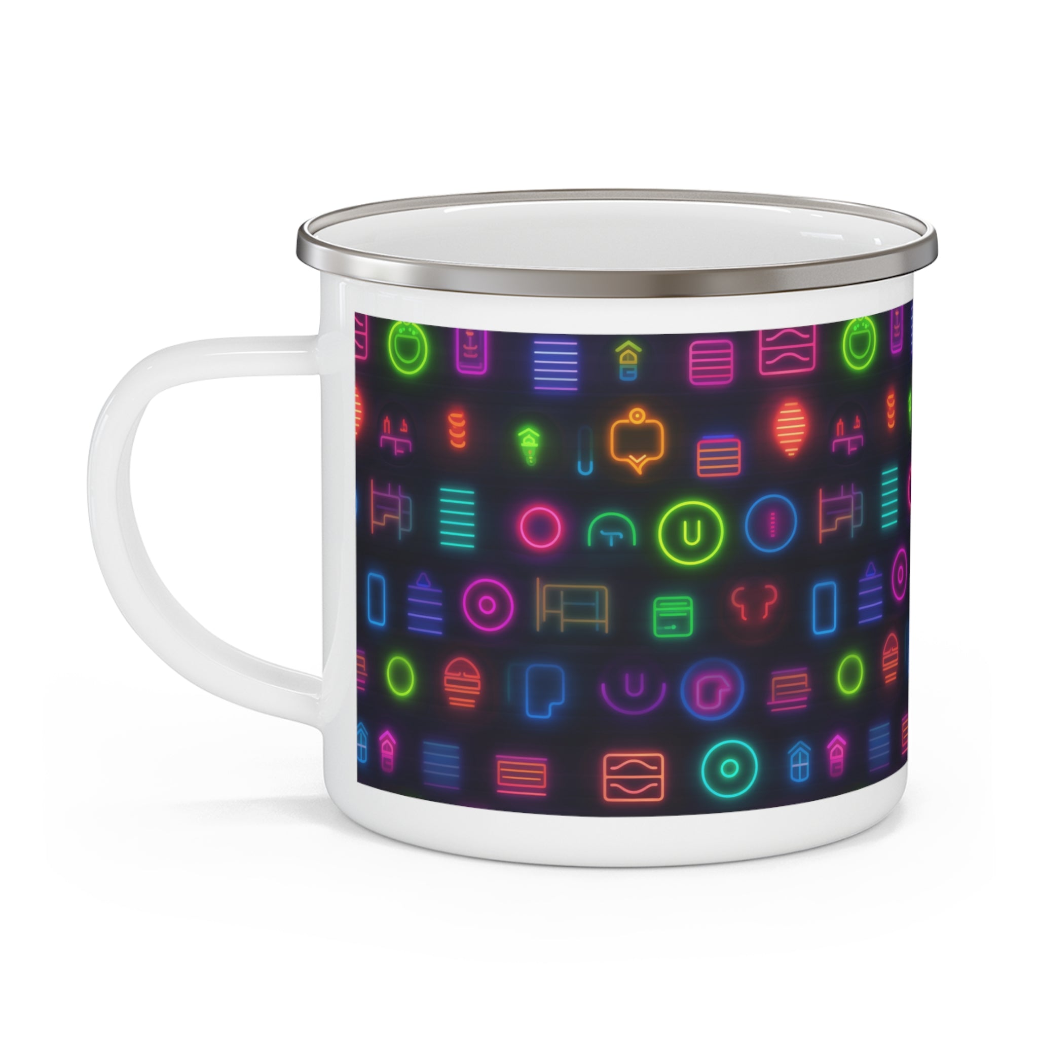 Enamel Camping Mug - Seamless Designs 11