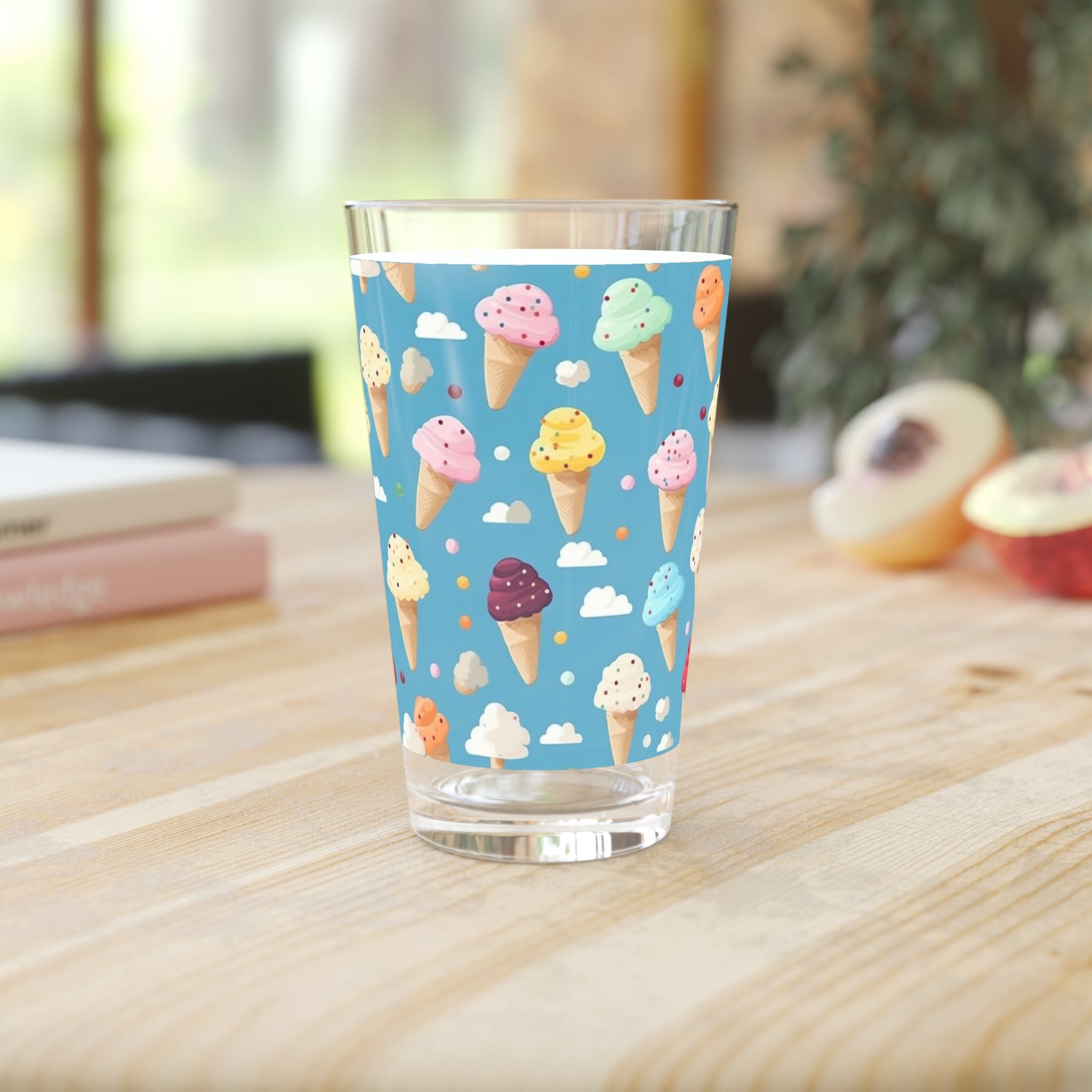 Pint Glass, 16oz - Abstract Designs 09