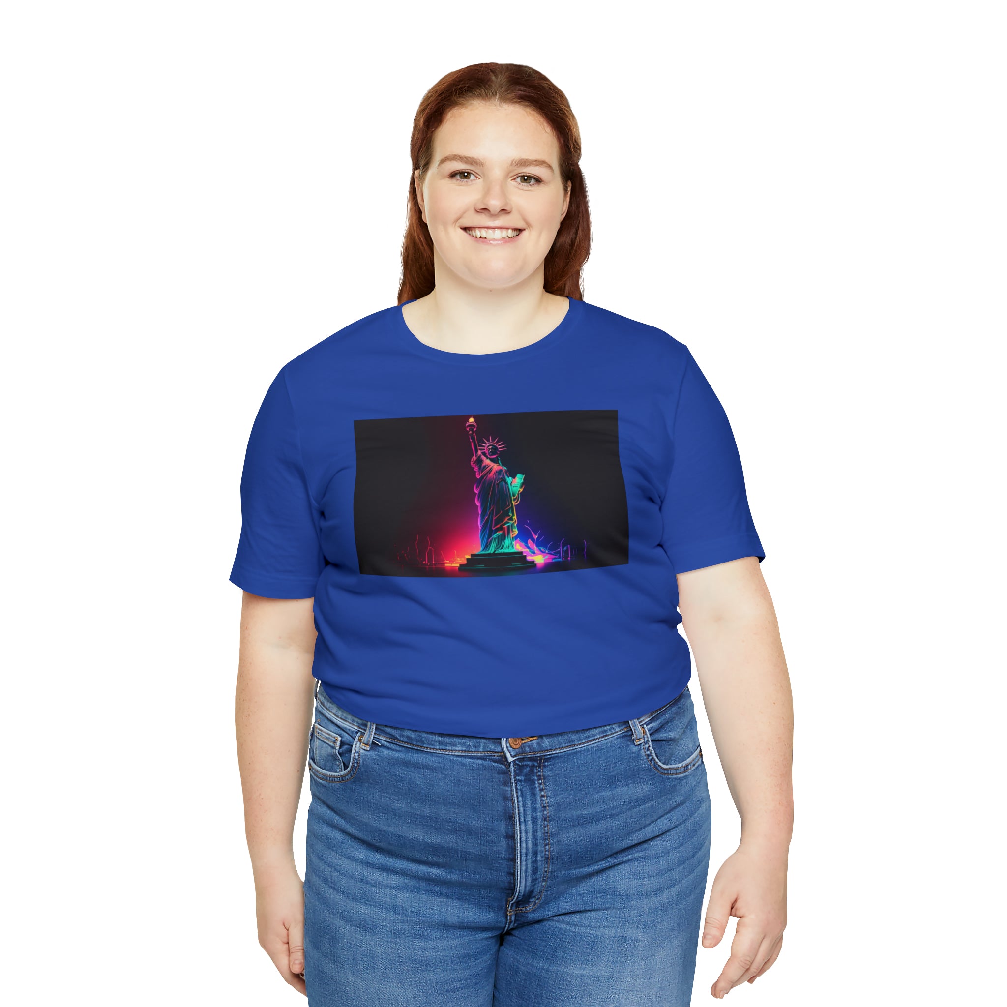 Unisex Jersey Short Sleeve Tee - Statue of Liberty, New York, USA