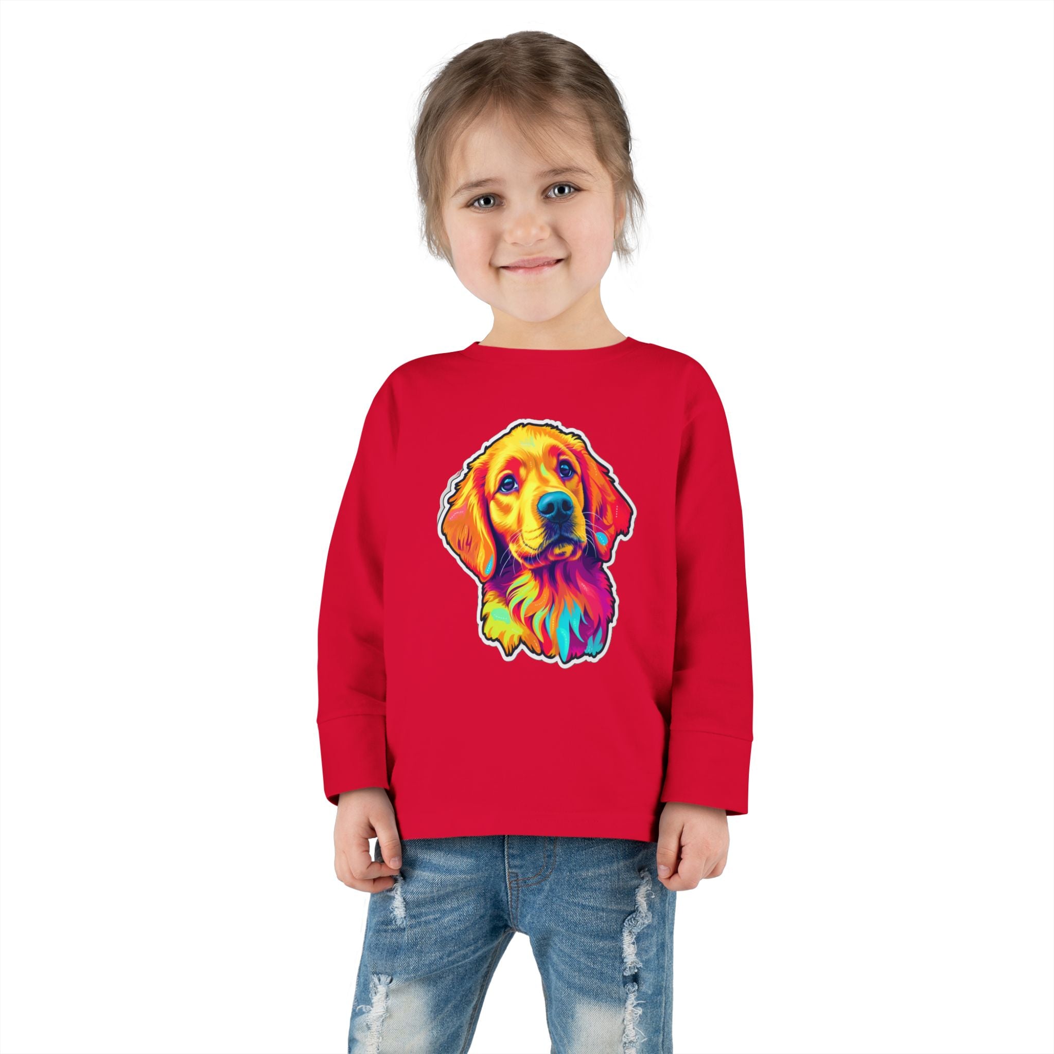 Toddler Long Sleeve Tee - Puppies 09