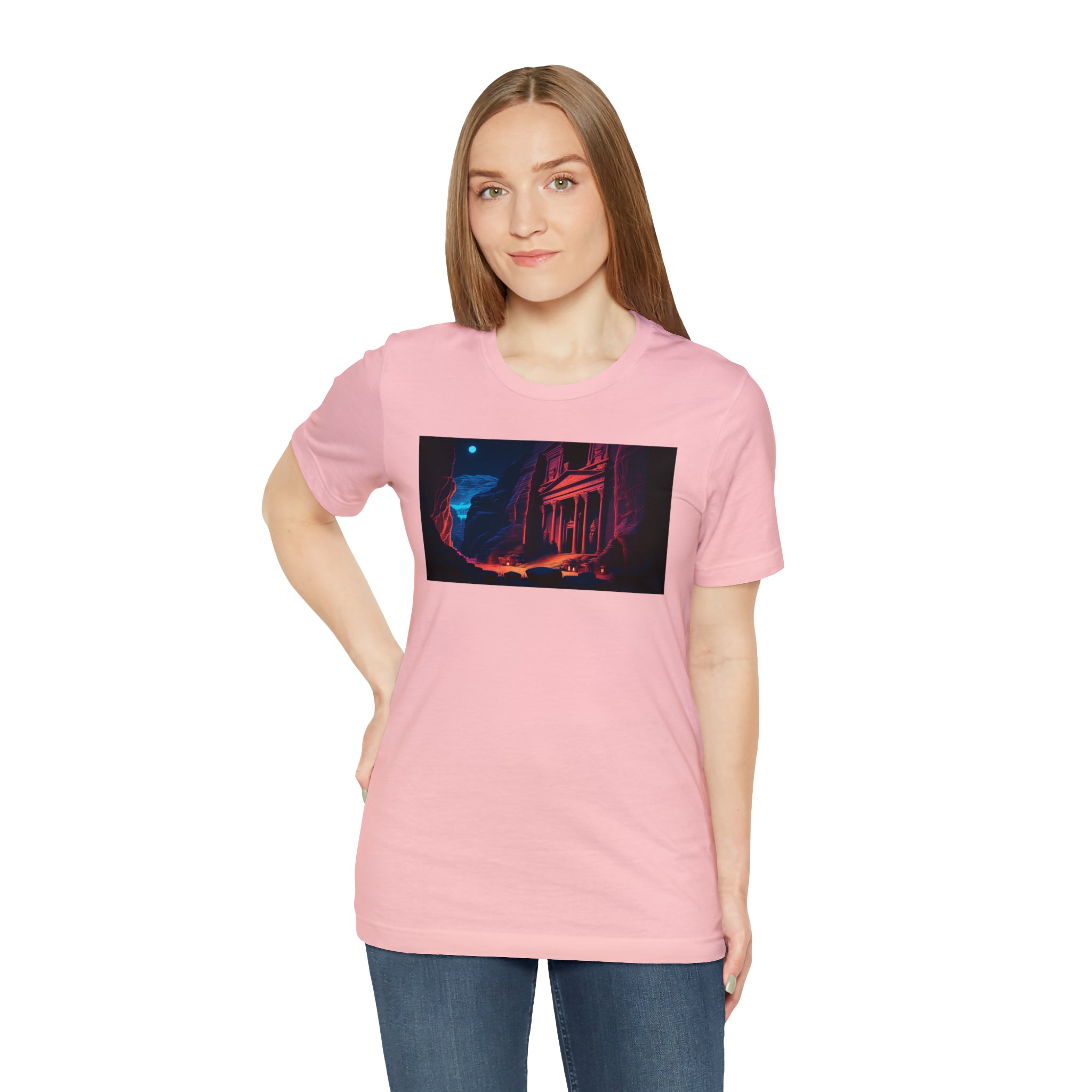 Unisex Jersey Short Sleeve Tee - Petra Caves, Jordan