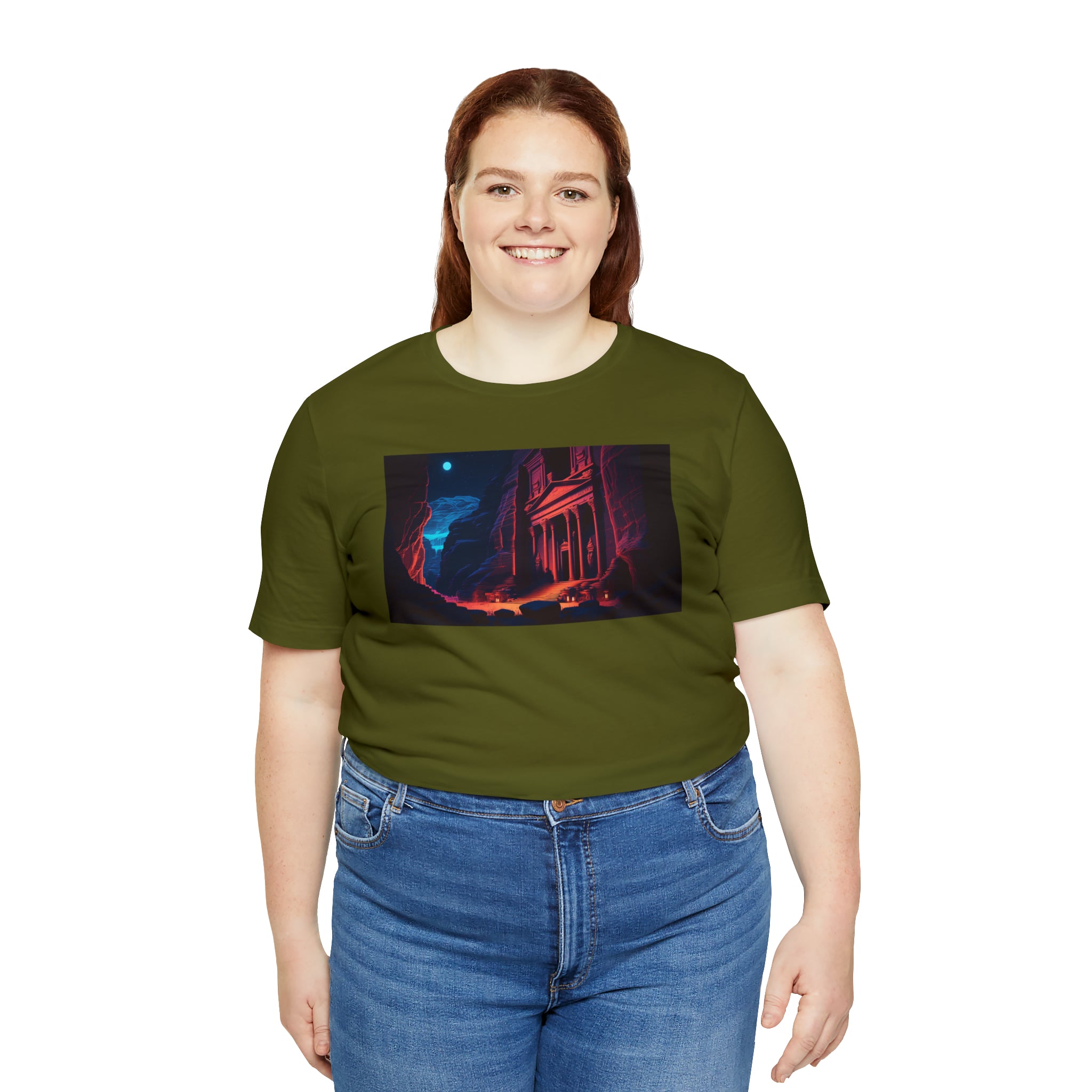 Unisex Jersey Short Sleeve Tee - Petra Caves, Jordan