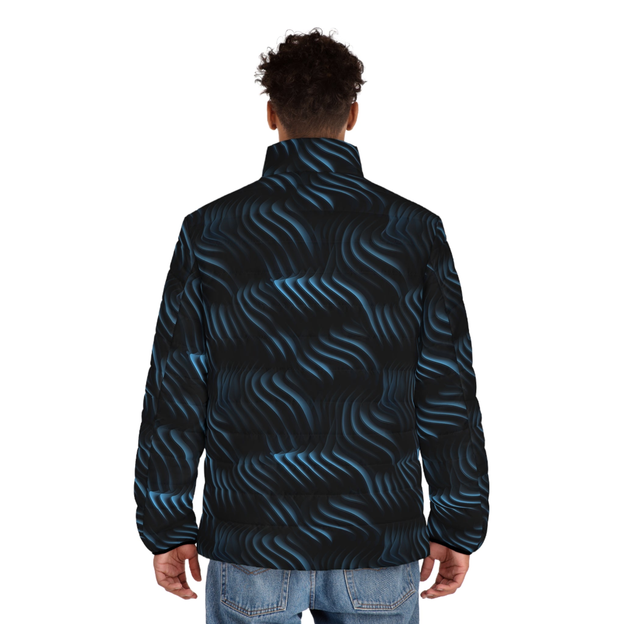 Men's Puffer Jacket (AOP) - Abstract Designs 05