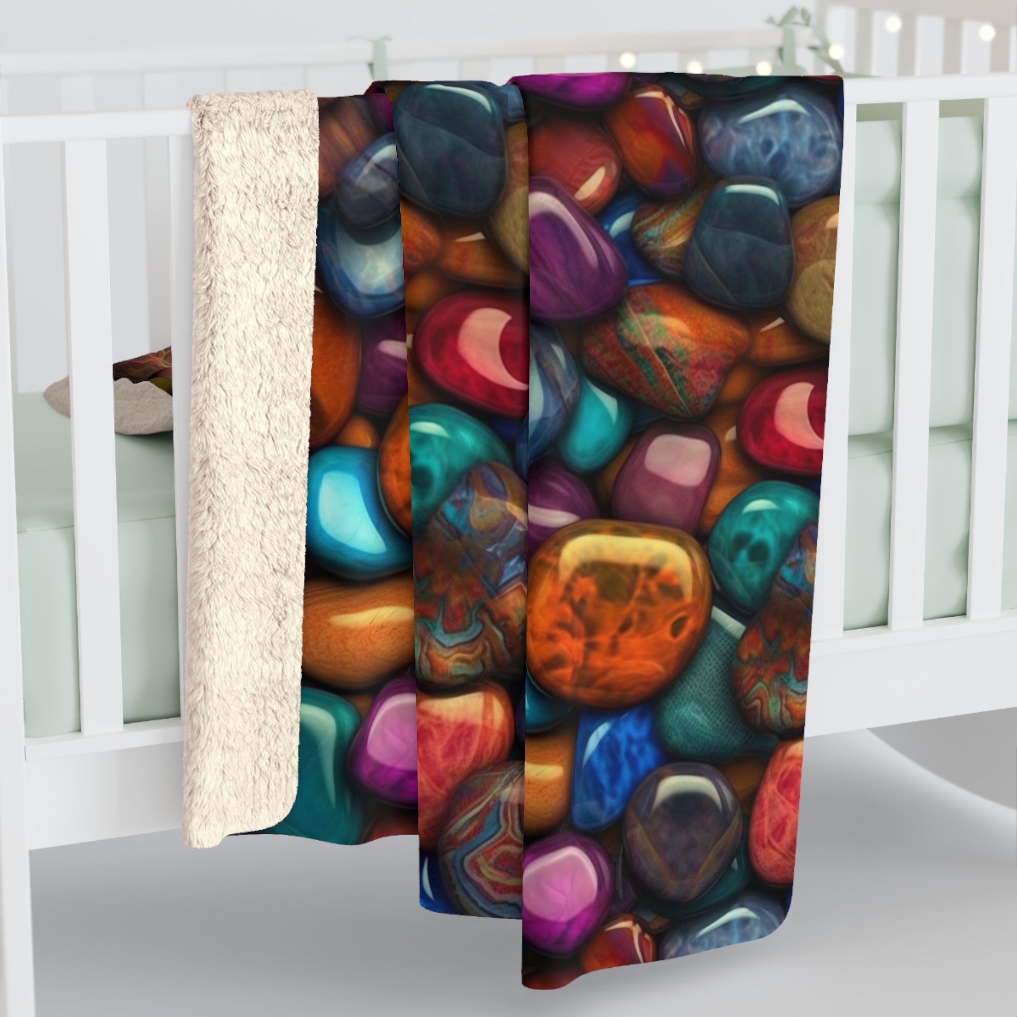 Sherpa Fleece Blanket (AOP) - Seamless Designs 12