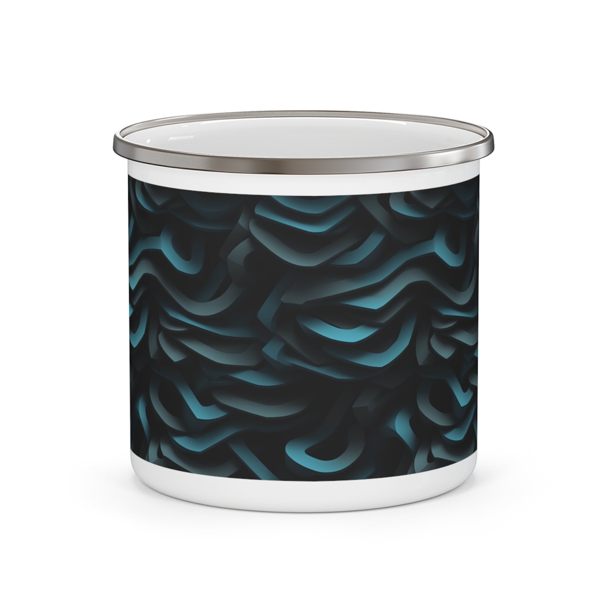 Enamel Camping Mug - Seamless Designs 05