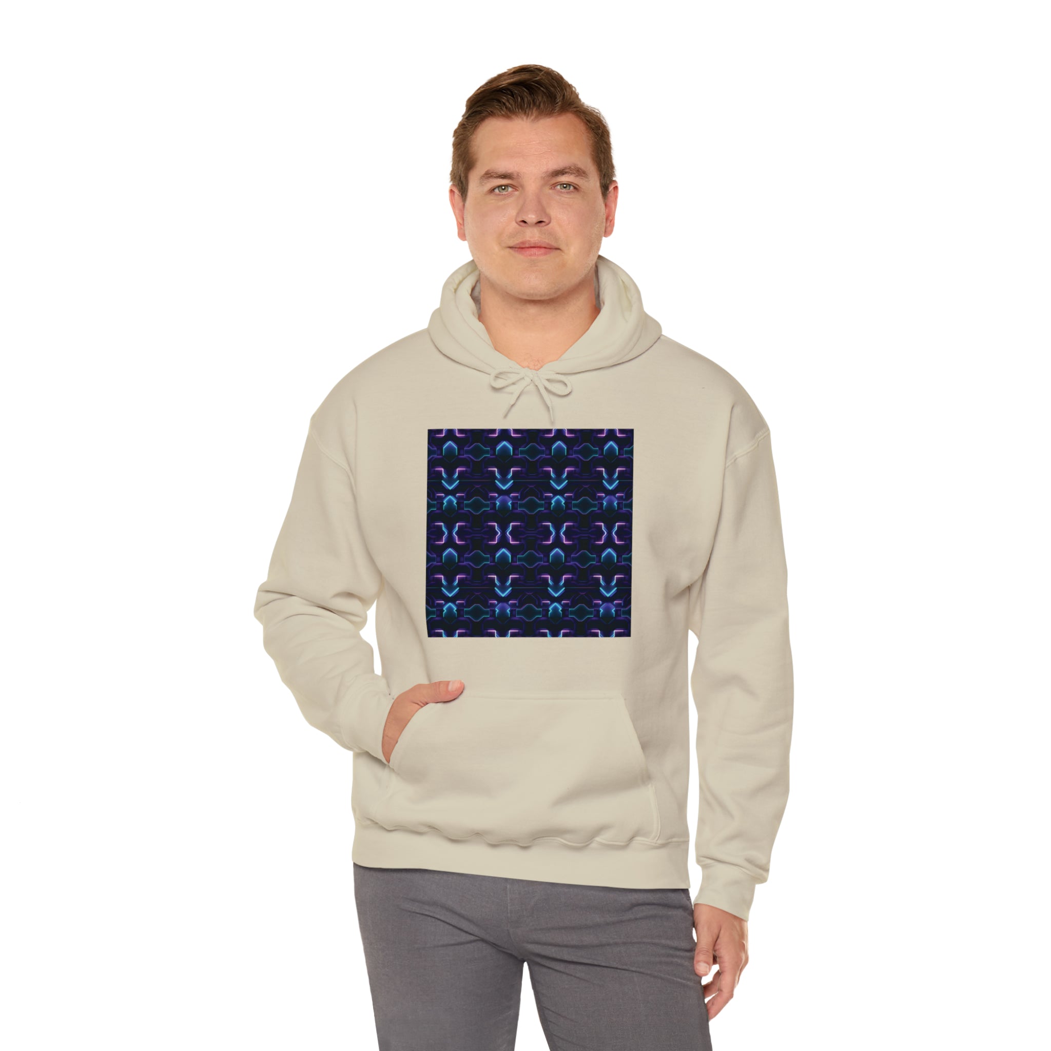 Unisex Heavy Blend™ Hooded Sweatshirt - Abstract Neon Designs 06