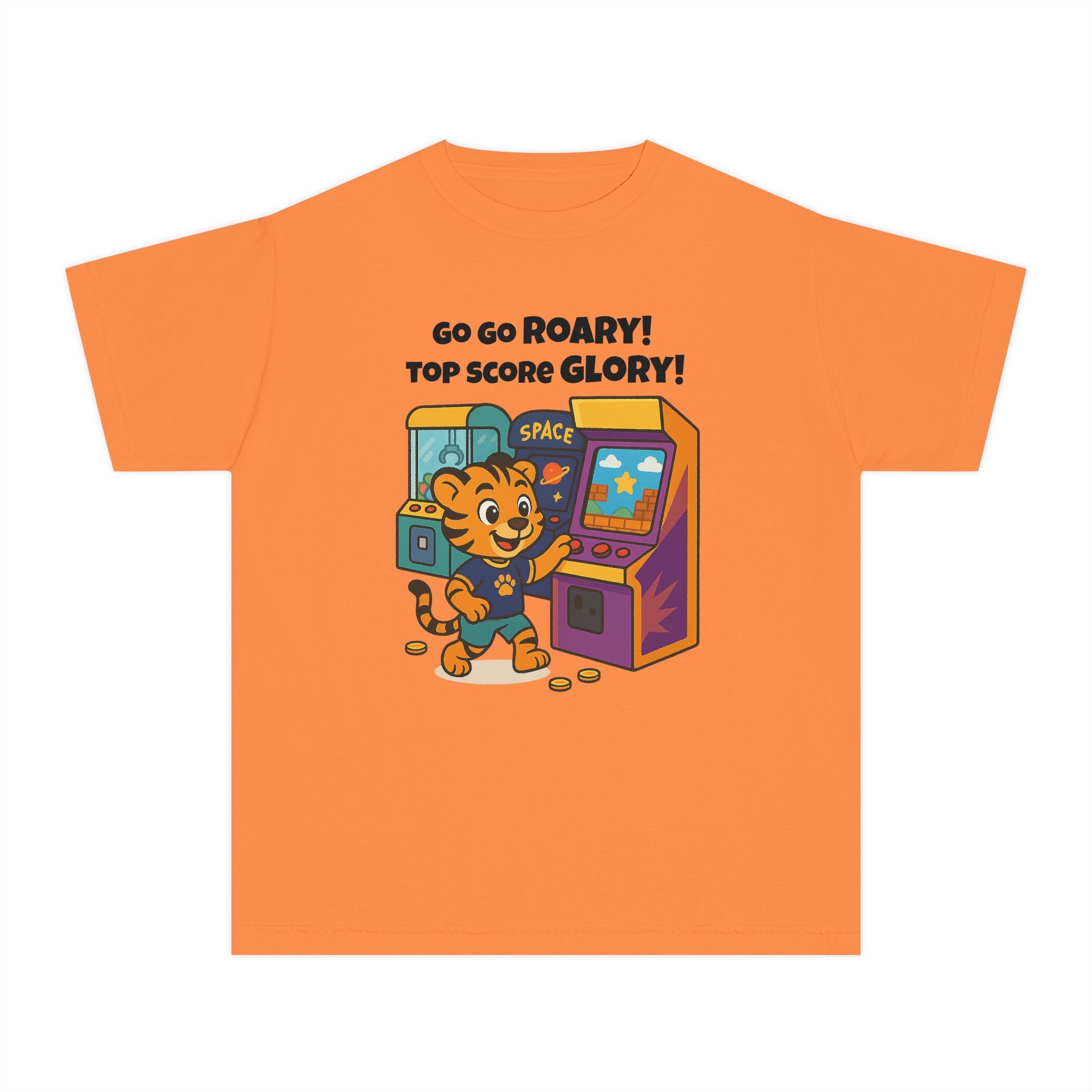 Youth Midweight Cotton Tee - Roary's Adventures at the Arcade