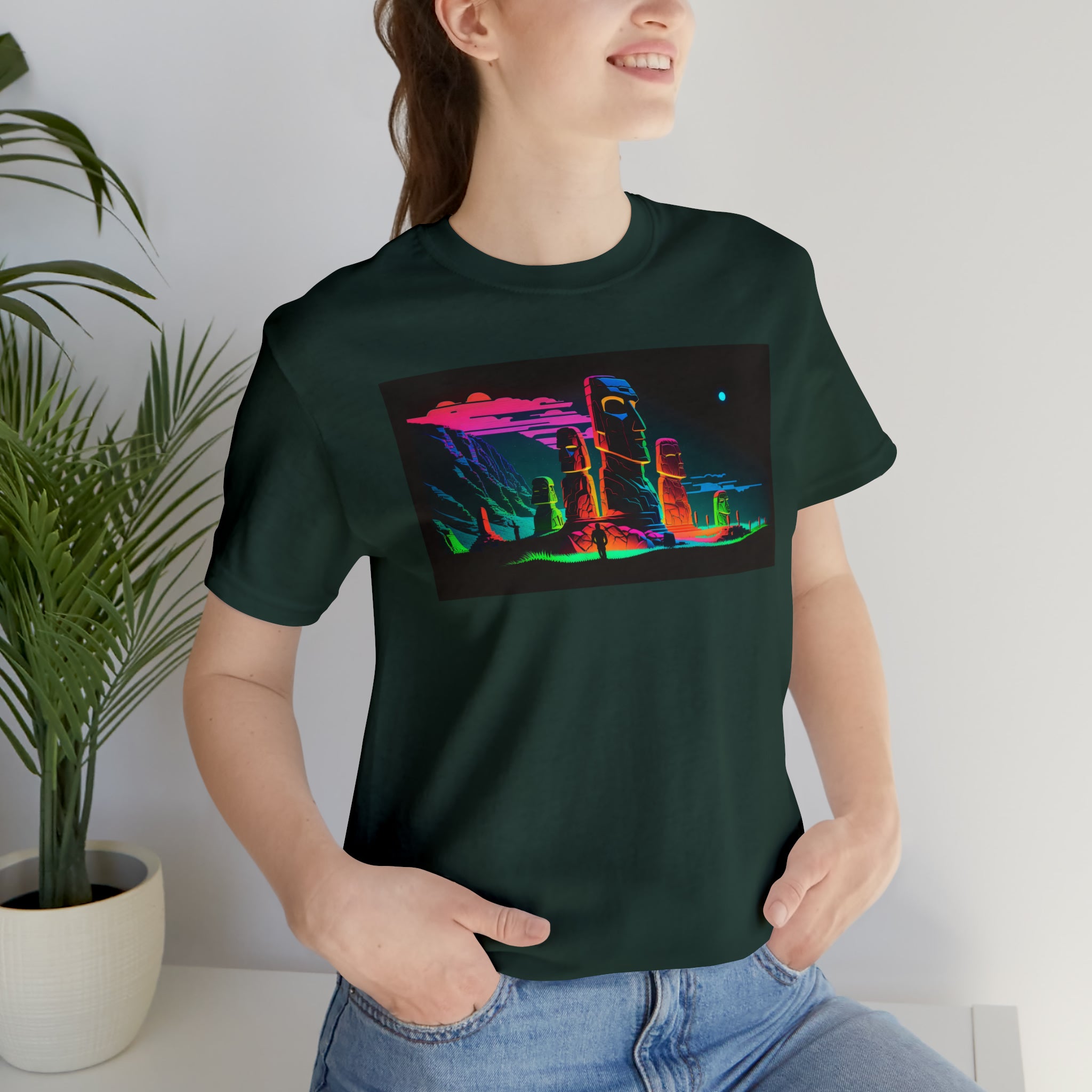 Unisex Jersey Short Sleeve Tee - Easter Islands, Chile