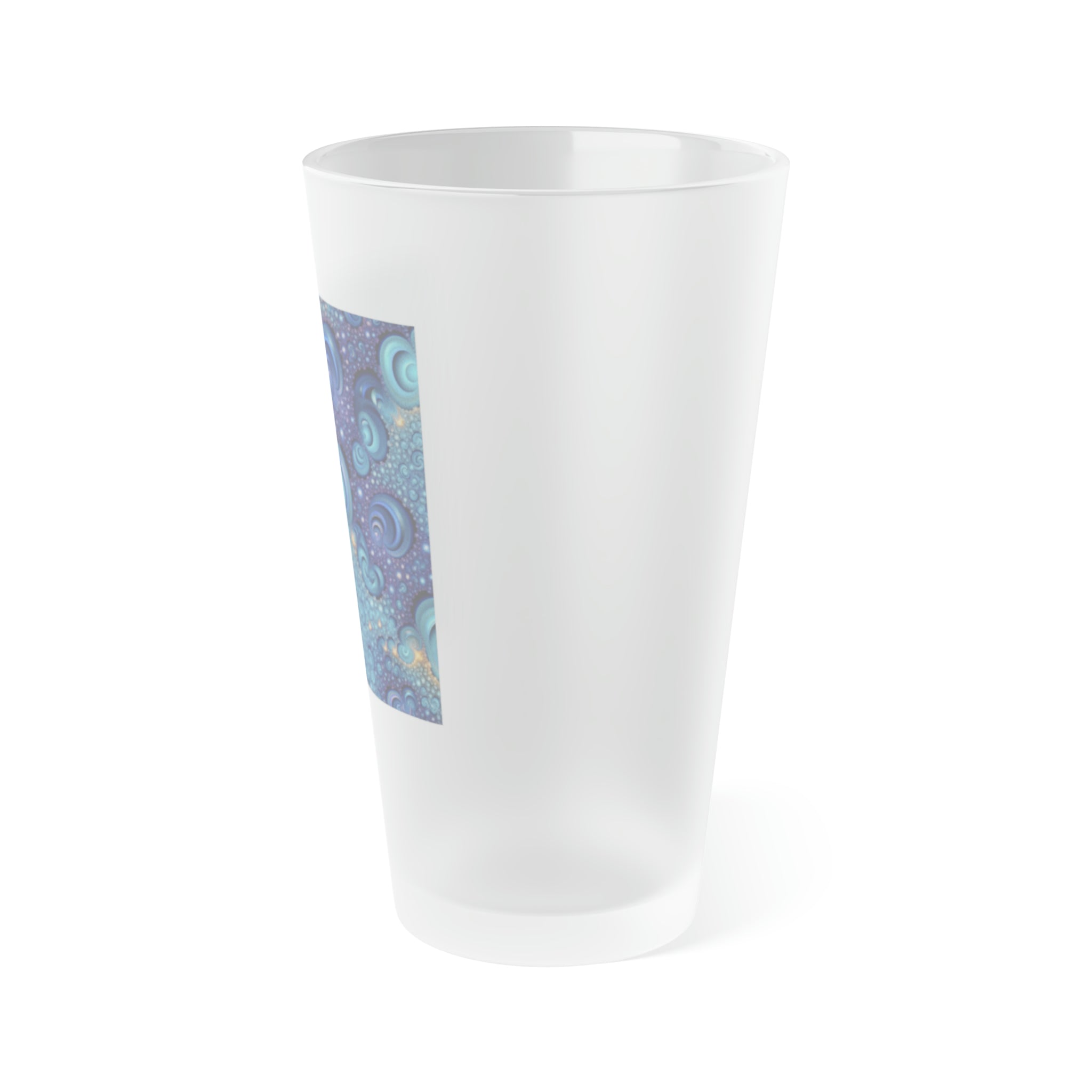 Frosted Pint Glass, 16oz - Vibrant Designs 07