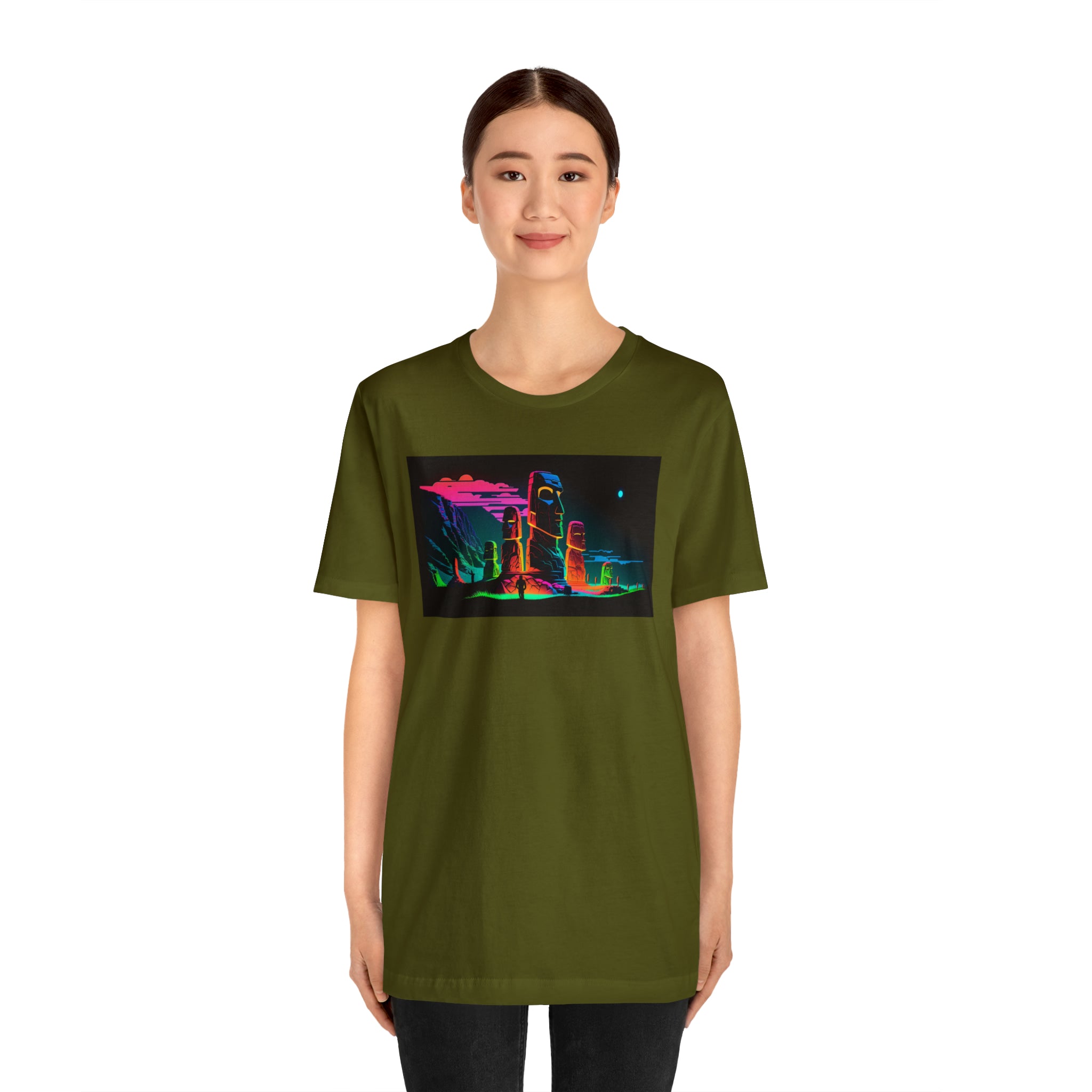Unisex Jersey Short Sleeve Tee - Easter Islands, Chile