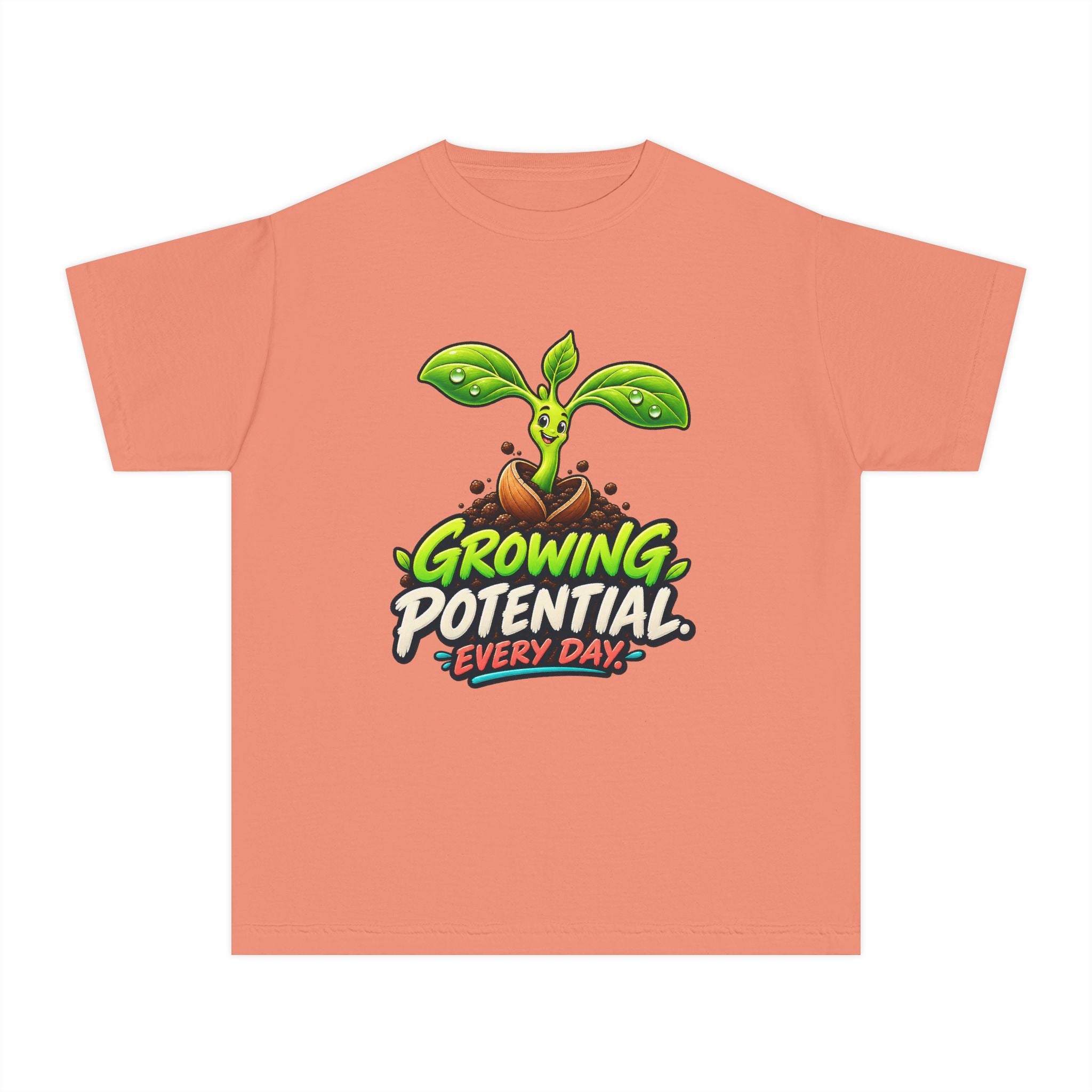 Youth Midweight Cotton Tee - Growing Seedling
