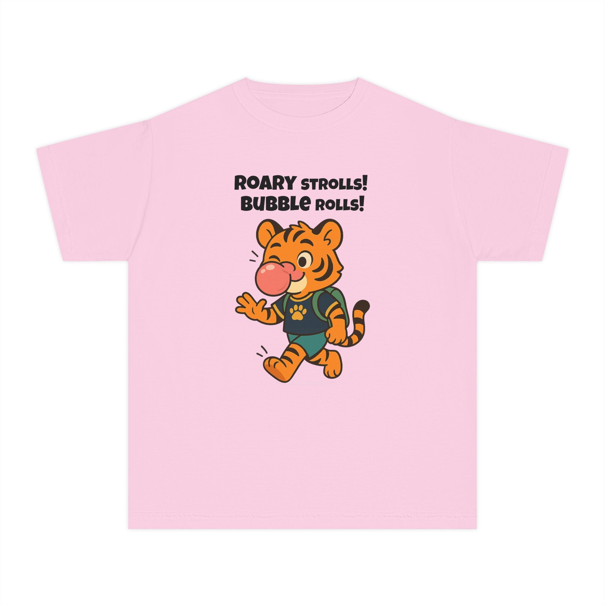 Youth Midweight Cotton Tee - Roary's Bubblegum Time