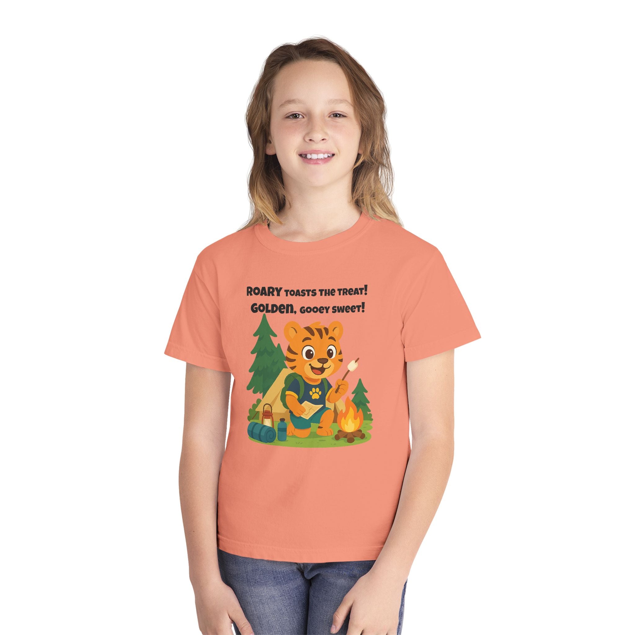 Youth Midweight Cotton Tee - Roary's Camping Adventures
