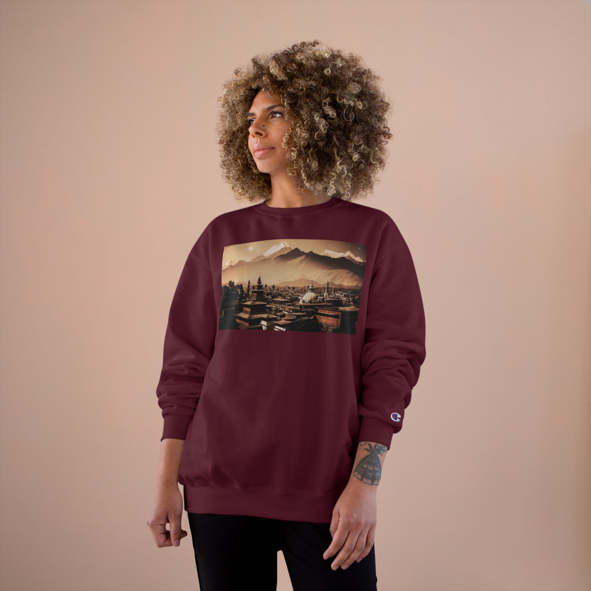 Champion Sweatshirt - Duotone Cities, Kathmandu