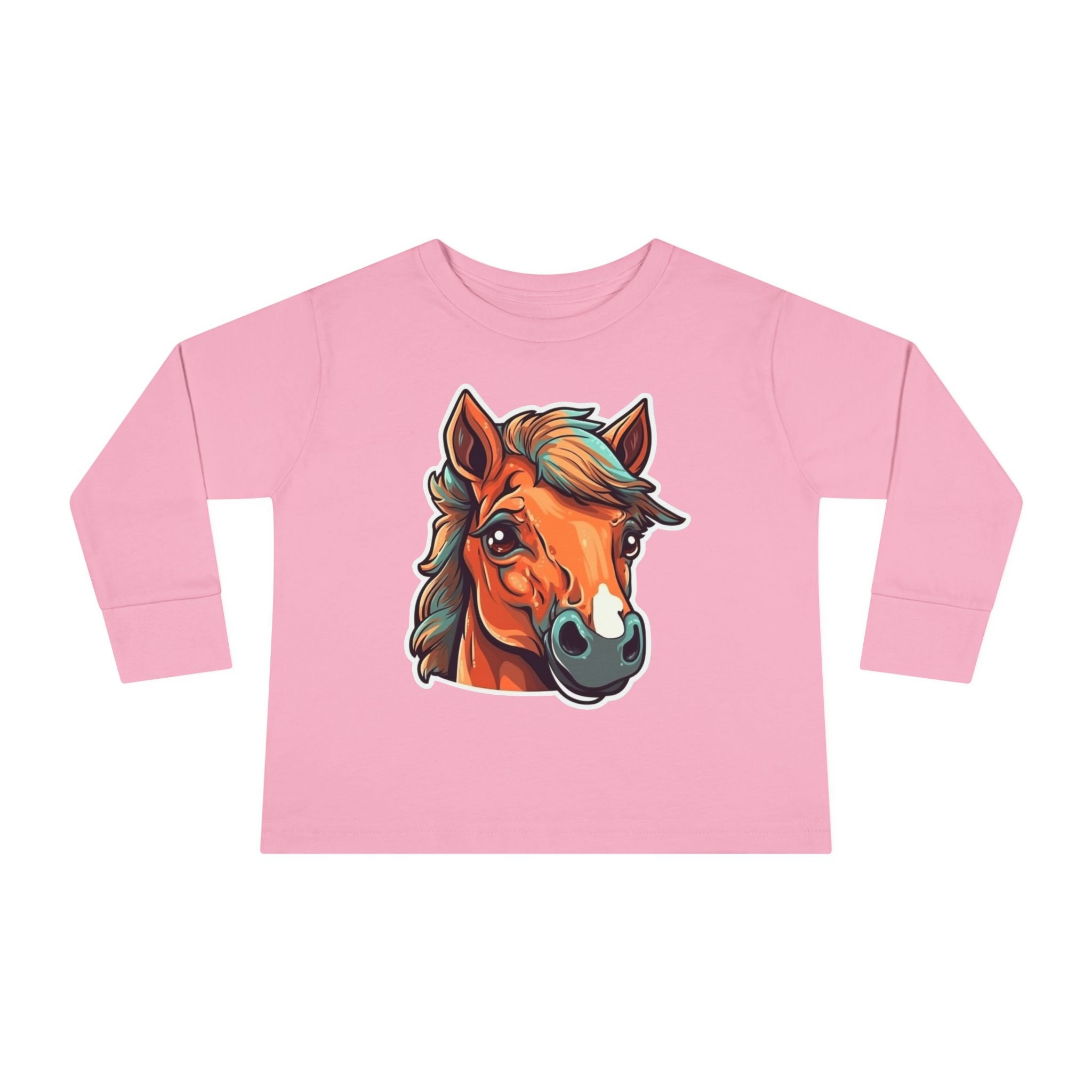 Toddler Long Sleeve Tee - Horse Foal