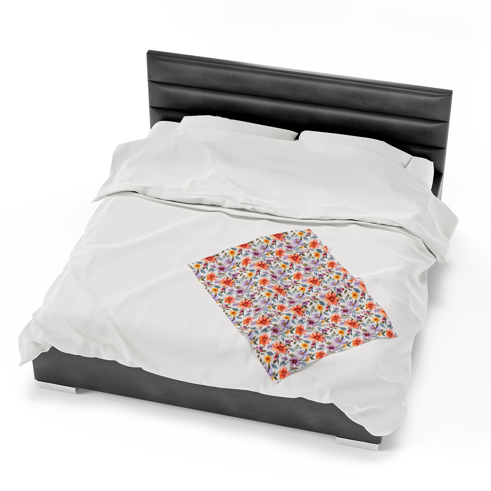 Velveteen Plush Blanket (AOP) - Seamless Abstract Designs 03