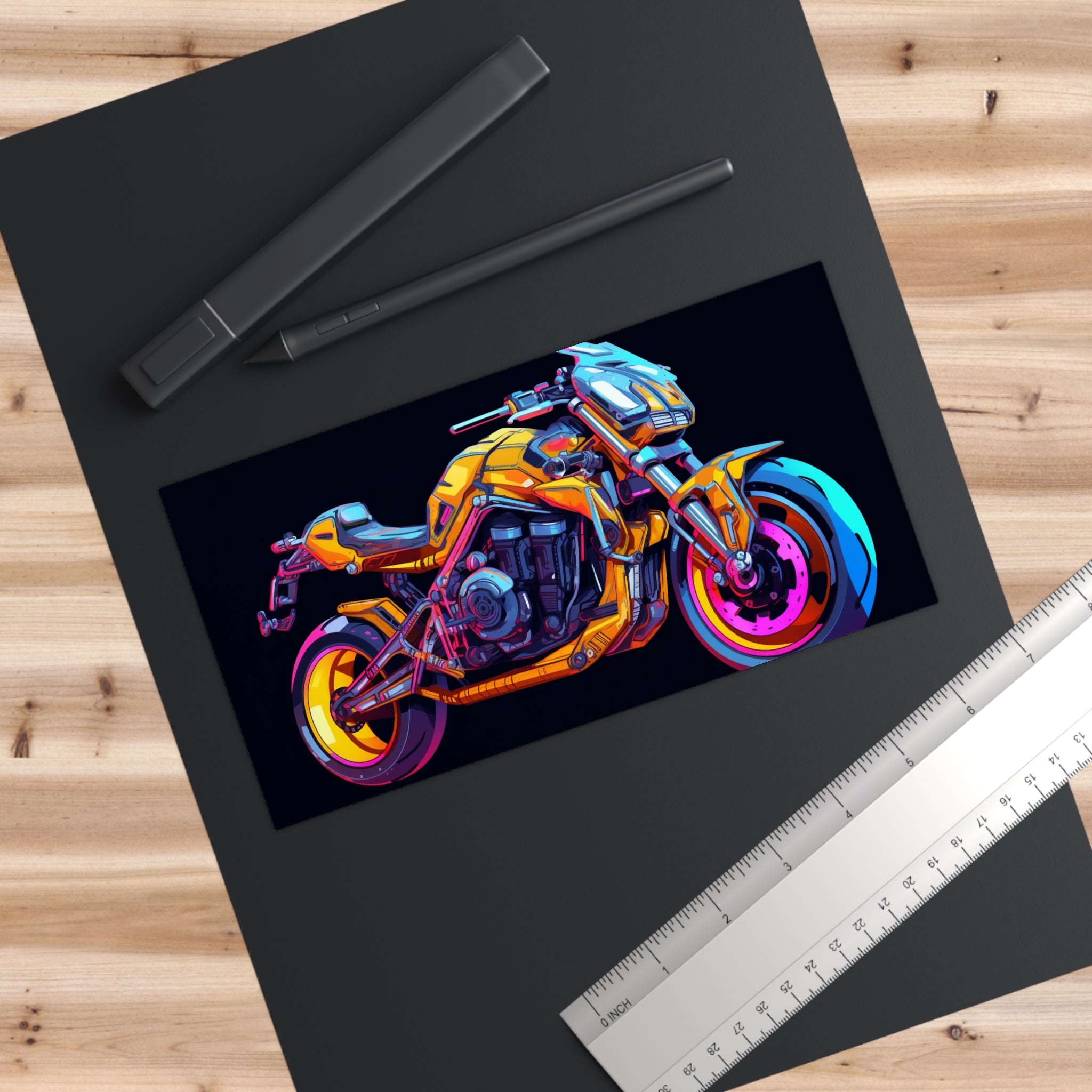 Bumper Stickers - Pop Art Designs, Motorcycle 06
