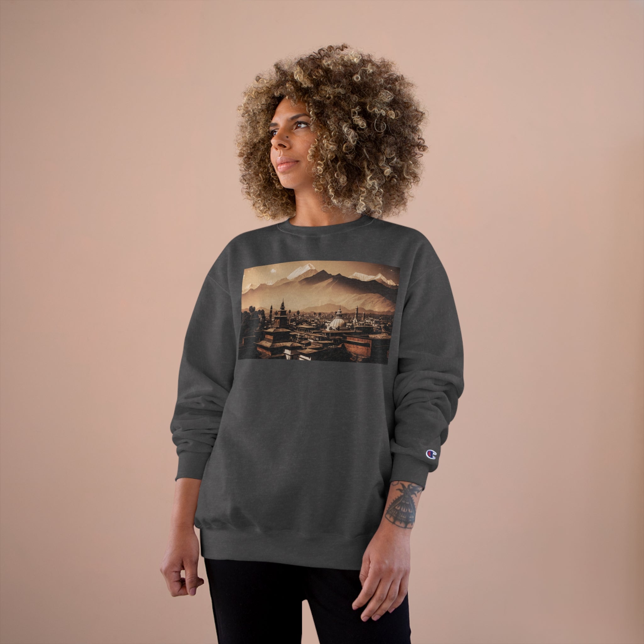 Champion Sweatshirt - Duotone Cities, Kathmandu