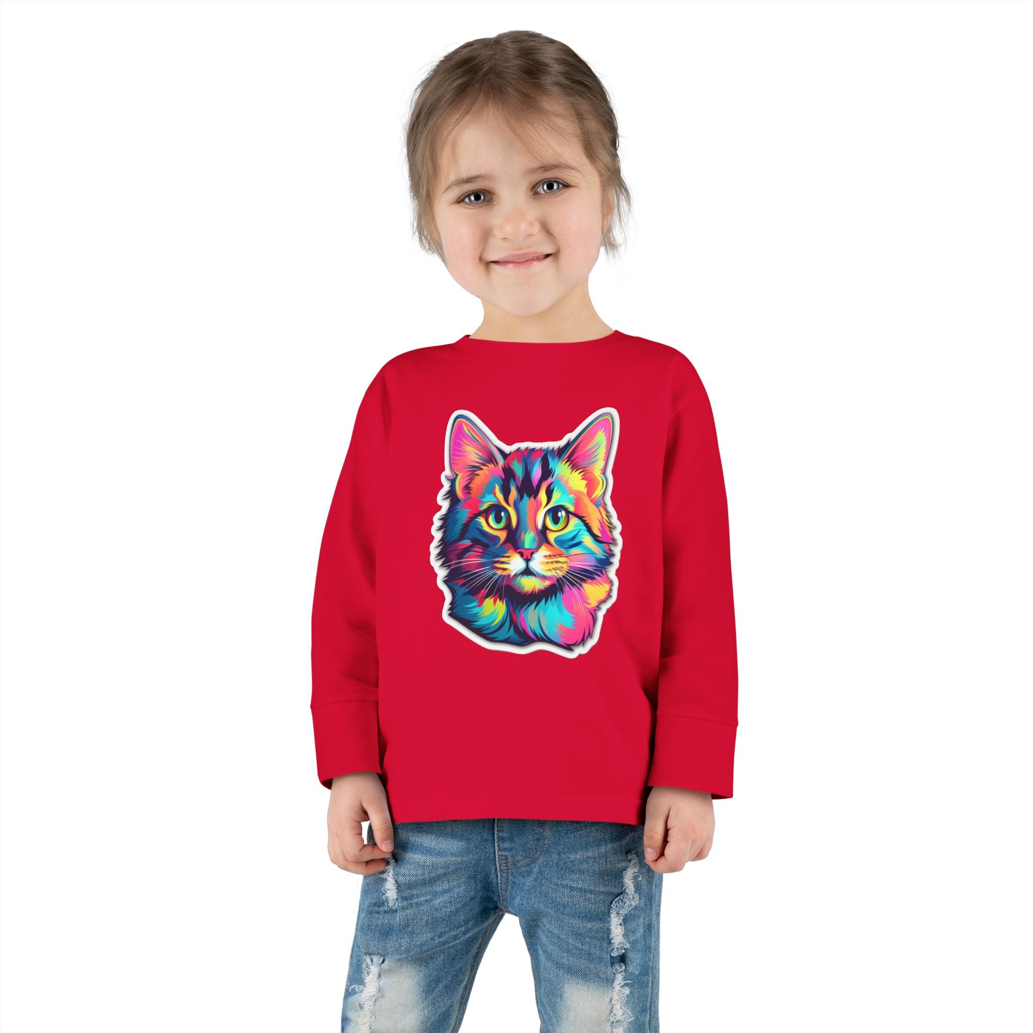 Toddler Long Sleeve Tee - Kittens 08
