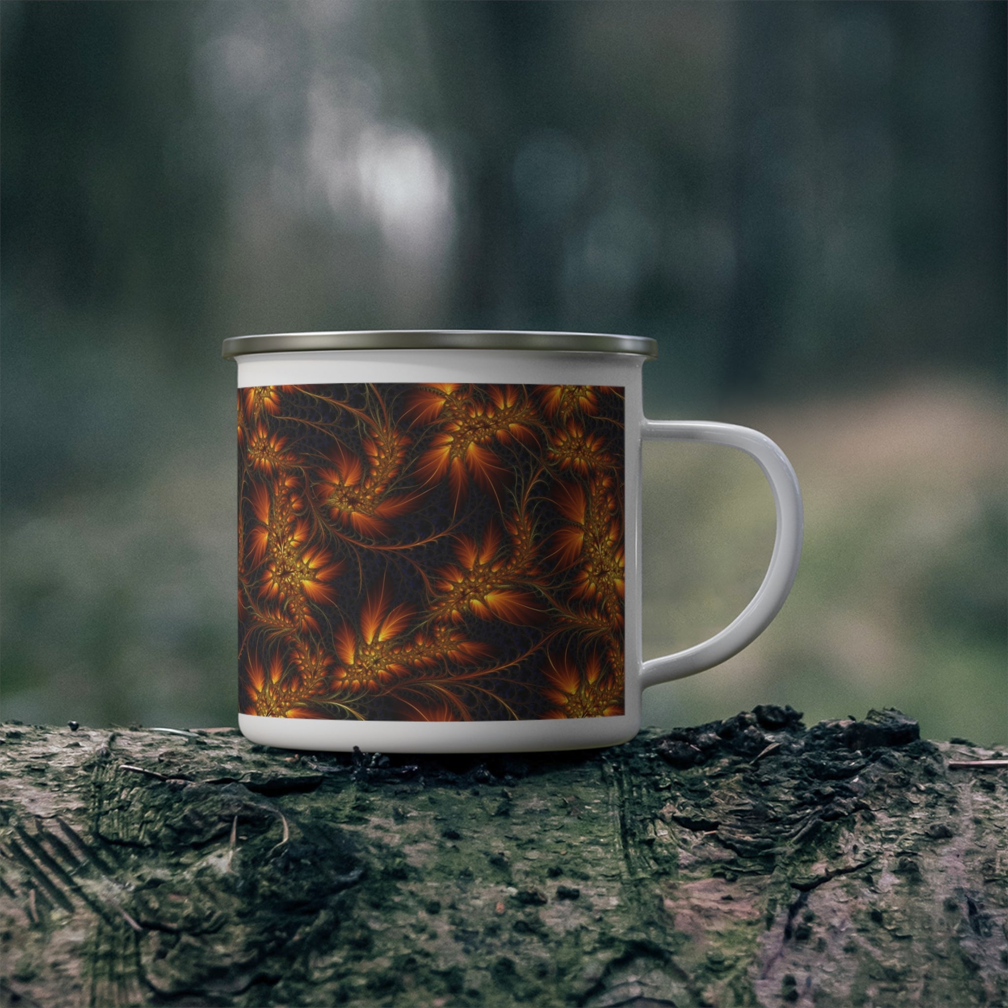 Enamel Camping Mug - Seamless Designs 09