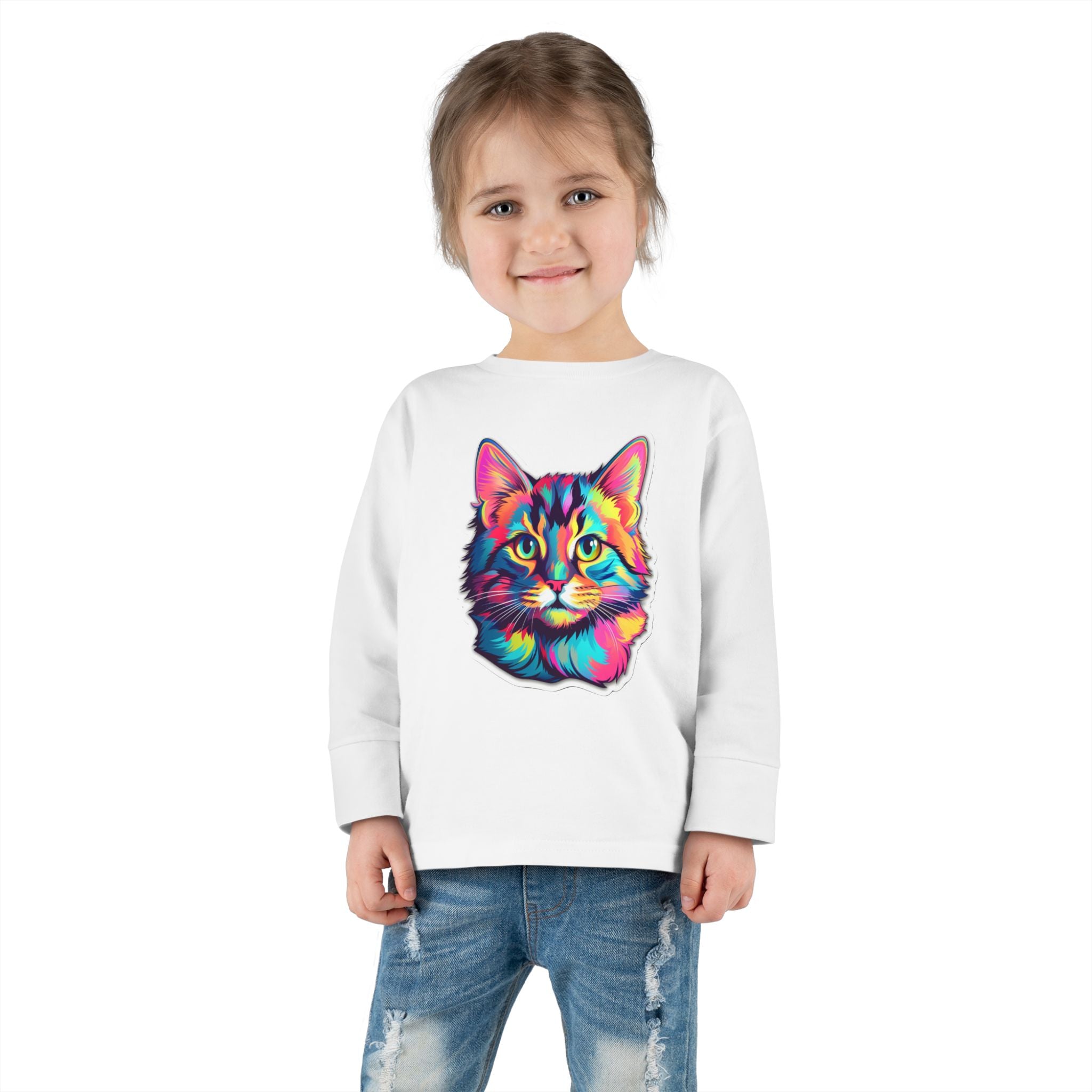 Toddler Long Sleeve Tee - Kittens 08