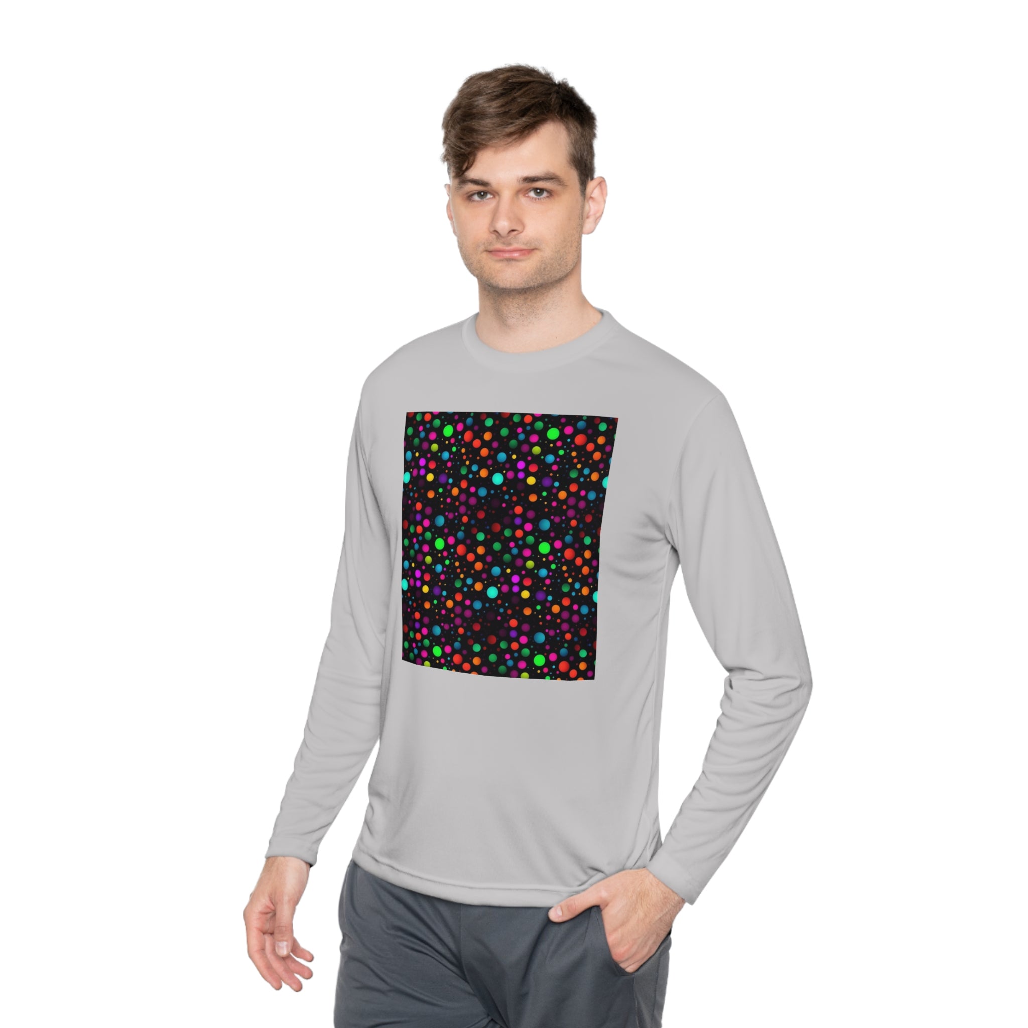 Unisex Lightweight Long Sleeve Tee (AOP) - Abstract Designs 15