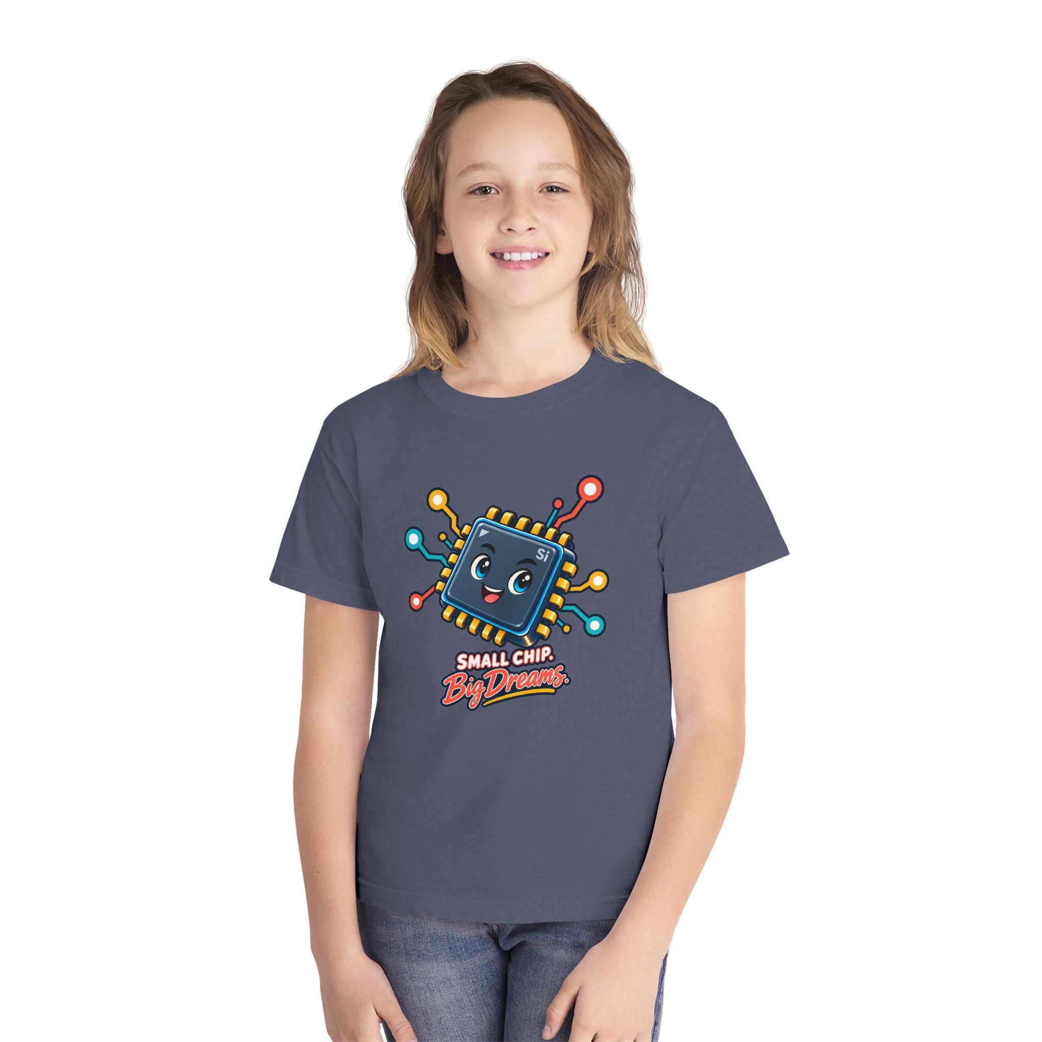 Youth Midweight Cotton Tee - Small Chip, Big Dreams