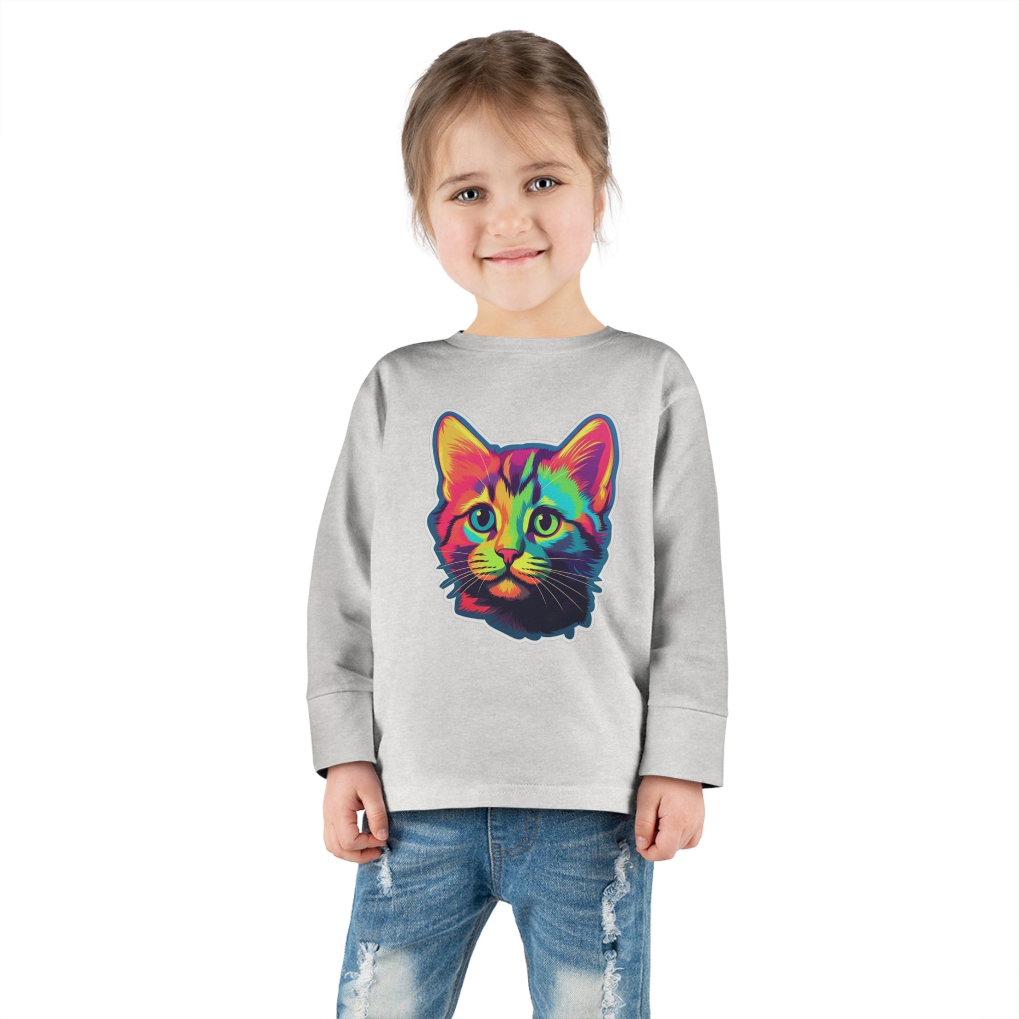 Toddler Long Sleeve Tee - Kittens 07