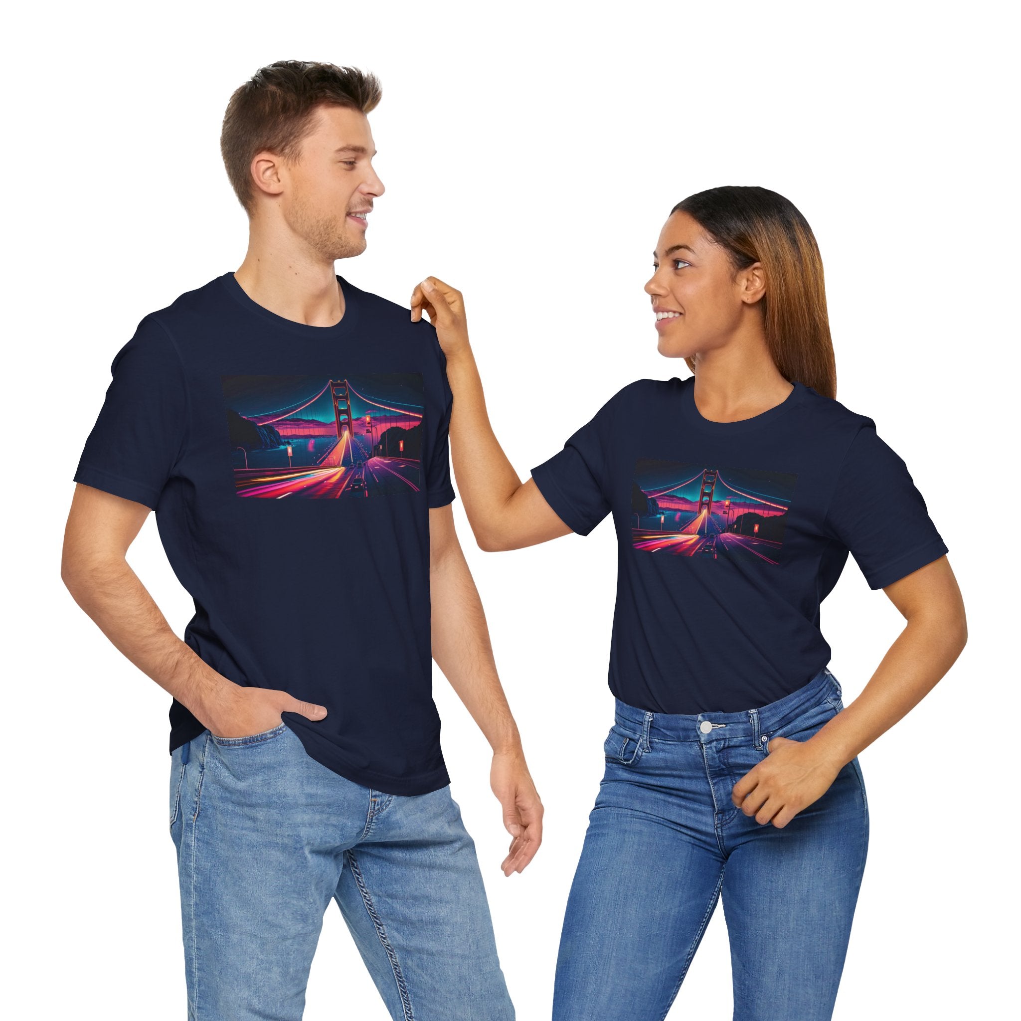 Unisex Jersey Short Sleeve Tee - Golden Gate Bridge, San Francisco, USA