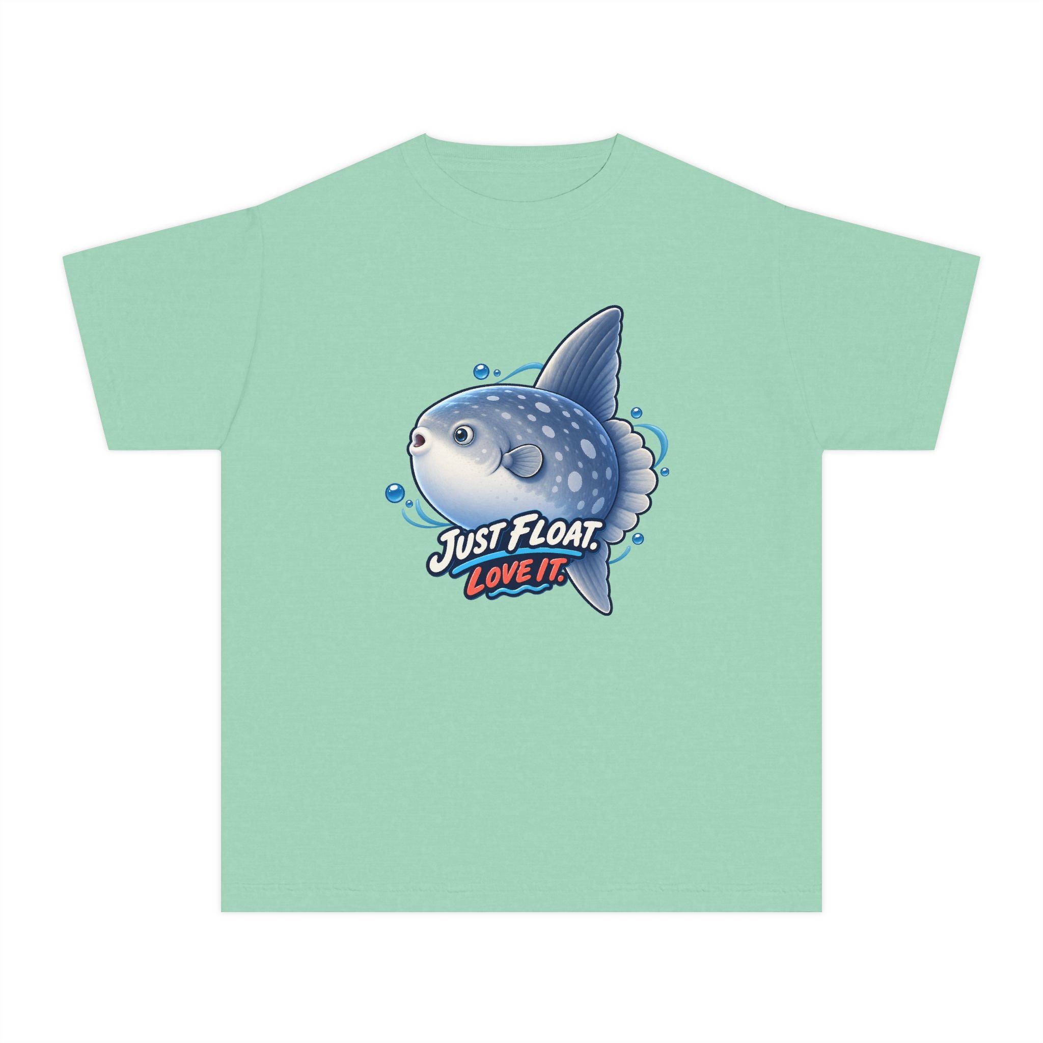 Youth Midweight Cotton Tee - Sunfish drifting