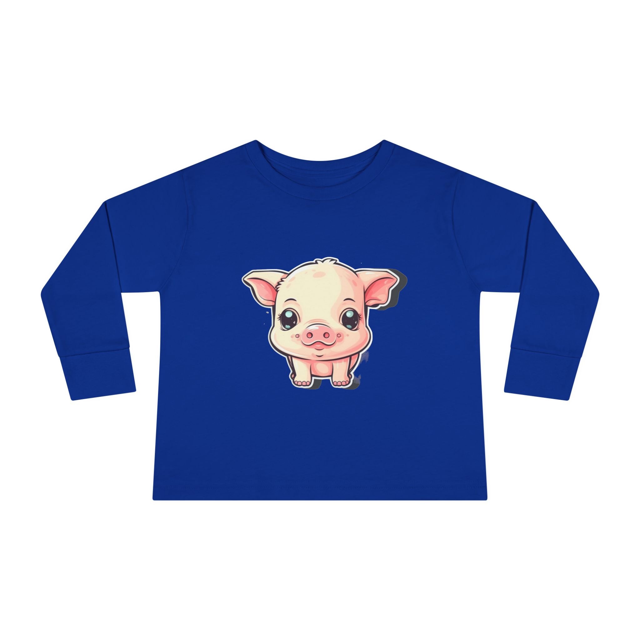 Toddler Long Sleeve Tee - Pig Piglet