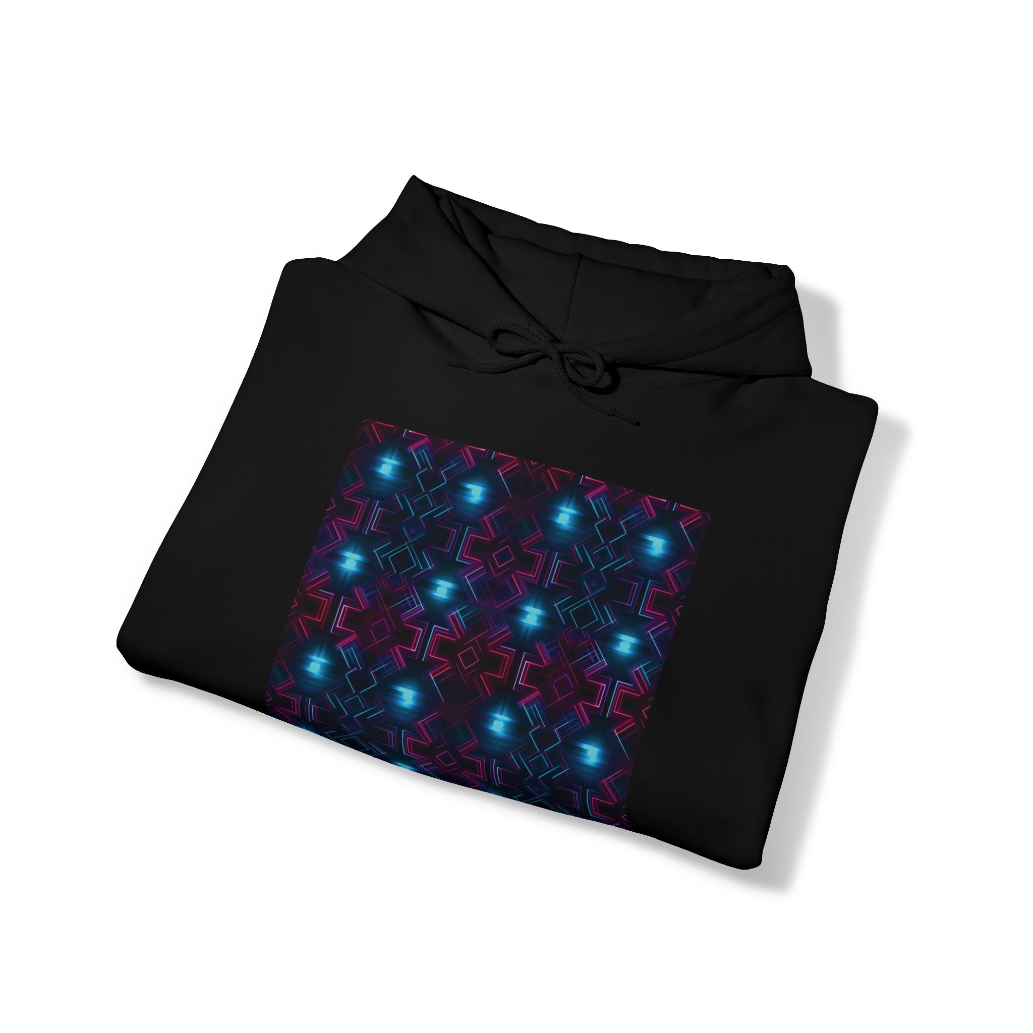 Unisex Heavy Blend™ Hooded Sweatshirt - Abstract Neon Designs 01