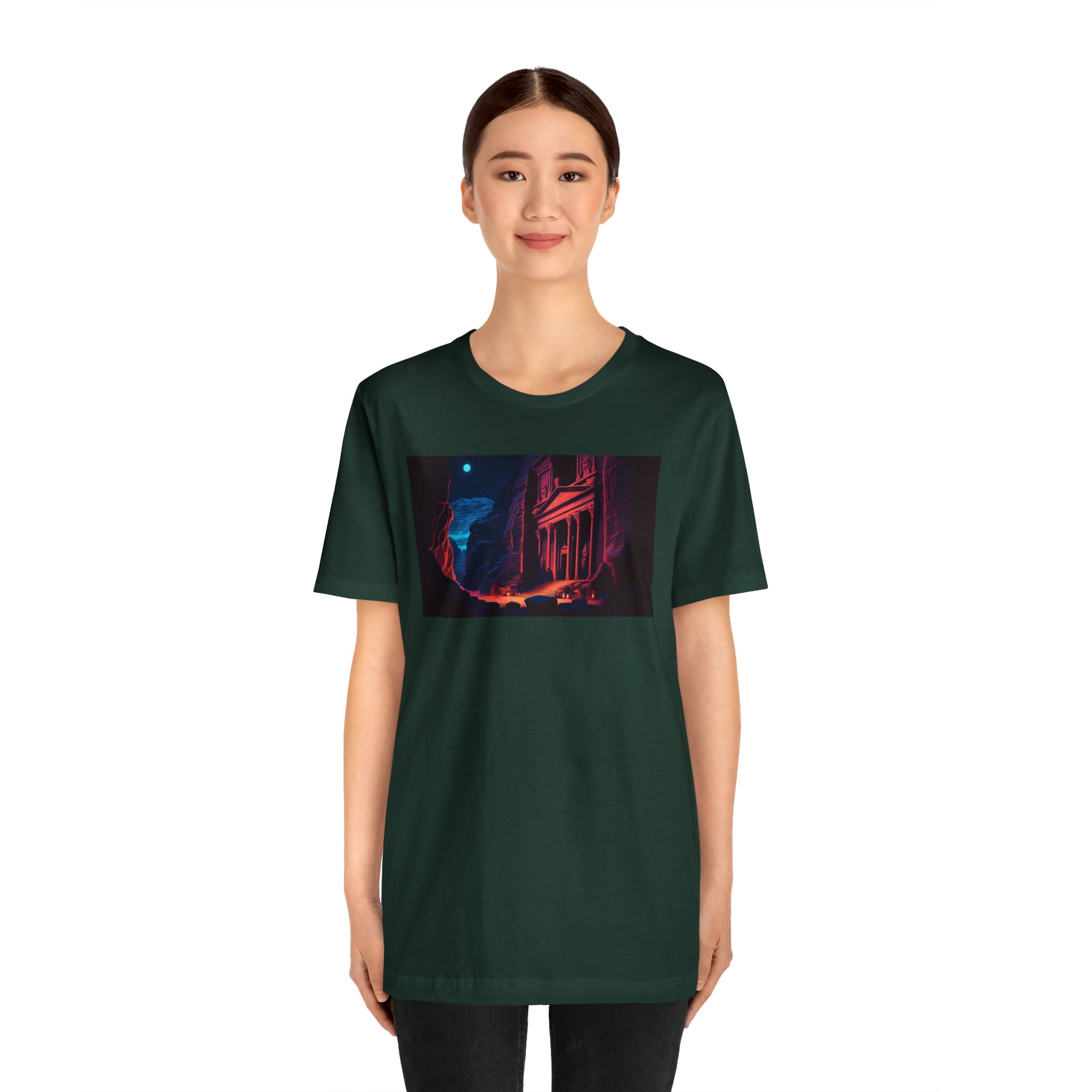 Unisex Jersey Short Sleeve Tee - Petra Caves, Jordan