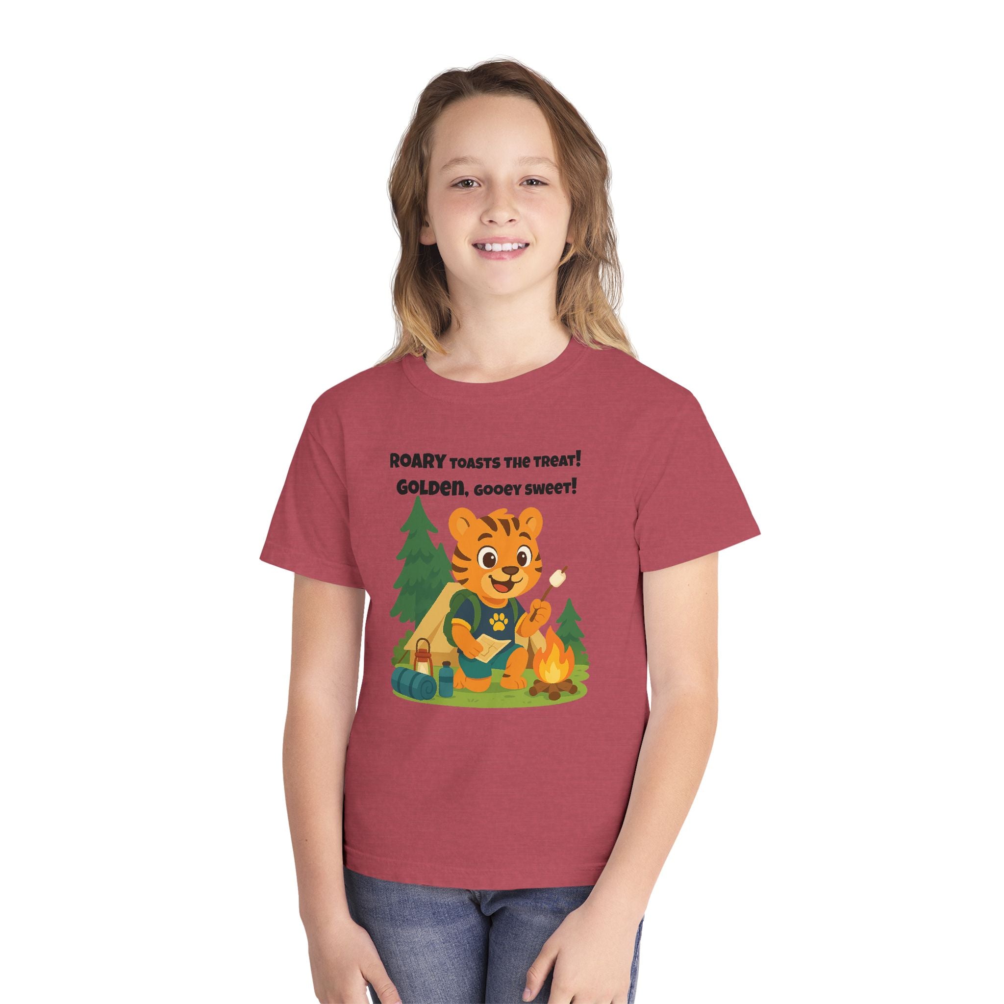 Youth Midweight Cotton Tee - Roary's Camping Adventures