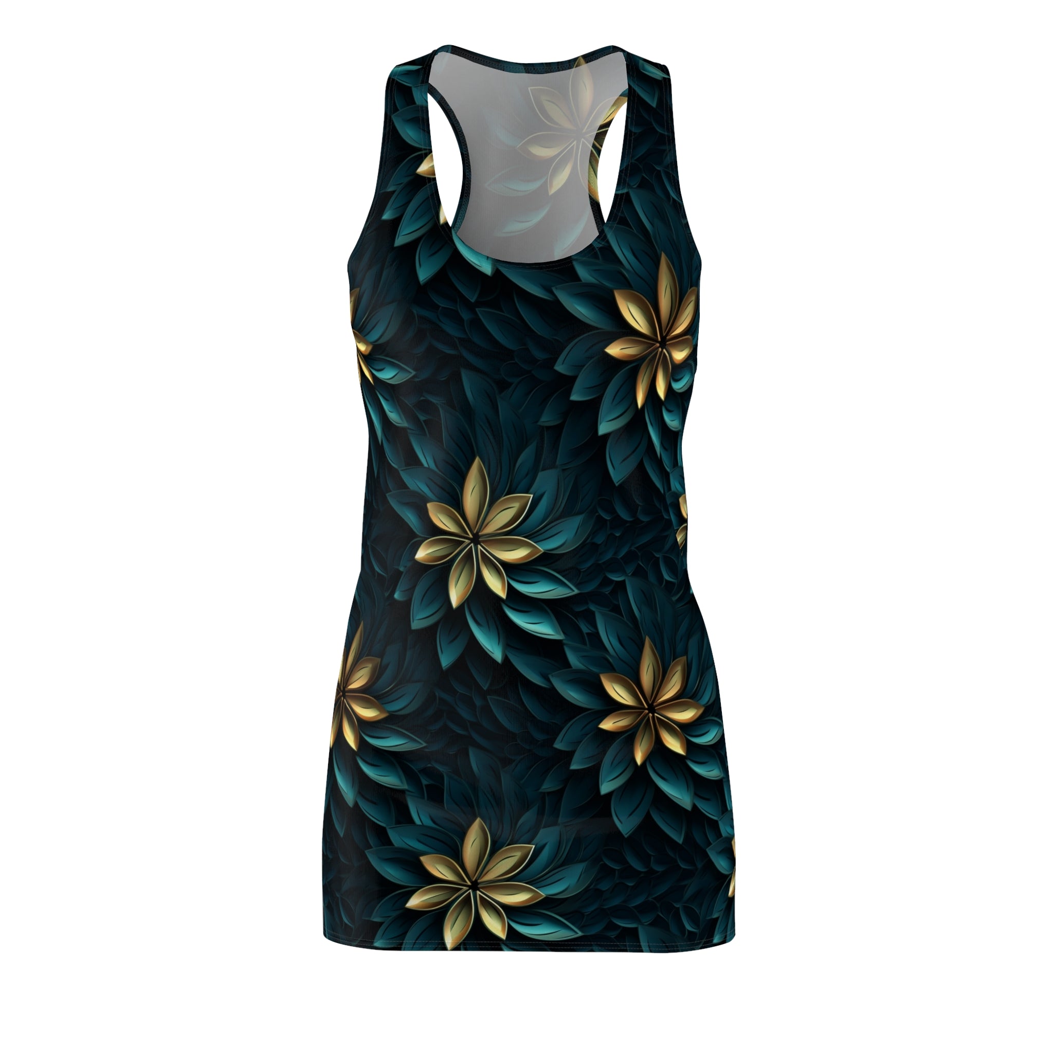 Women's Cut & Sew Racerback Dress (AOP) - Seamless Abstract Designs 01