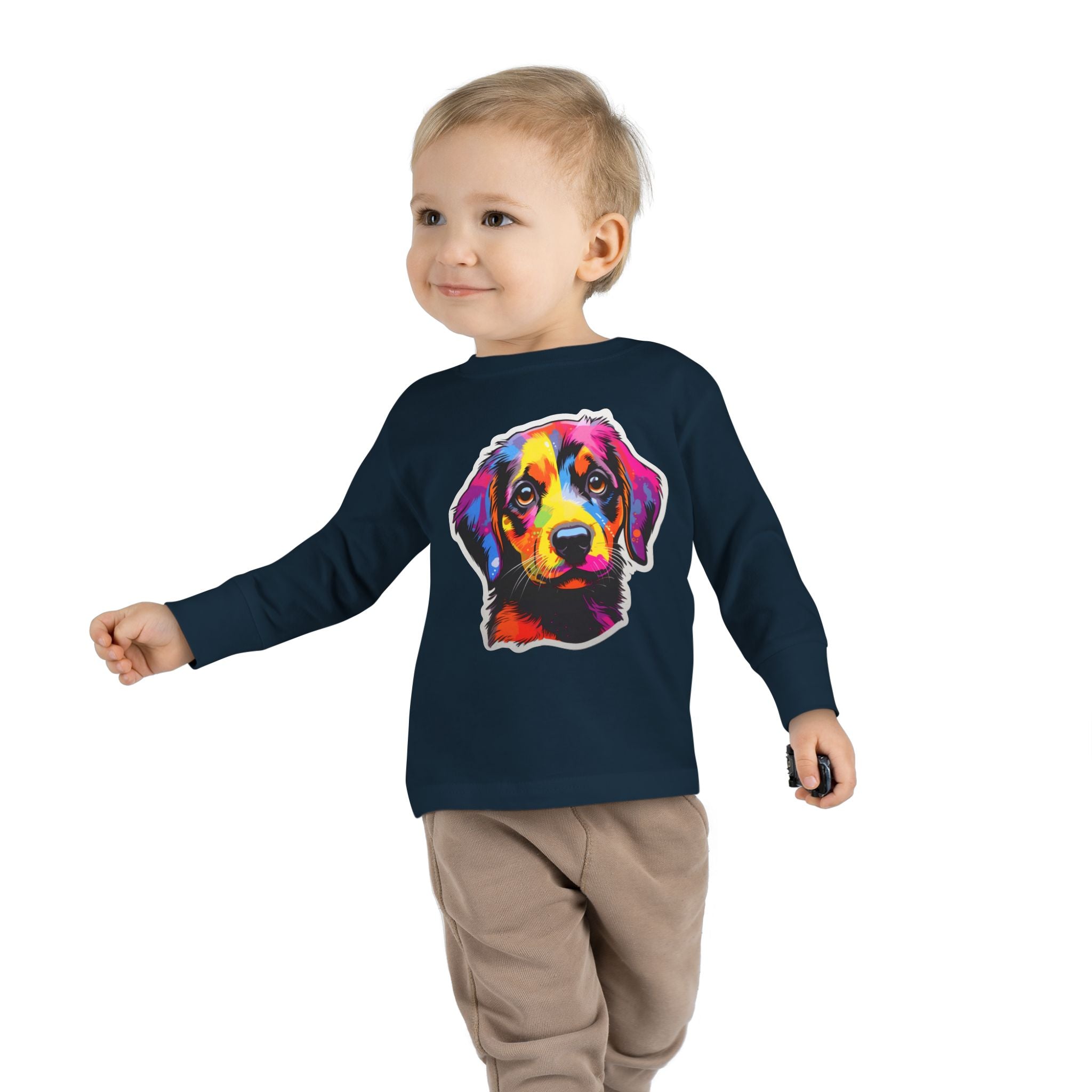 Toddler Long Sleeve Tee - Puppies 10