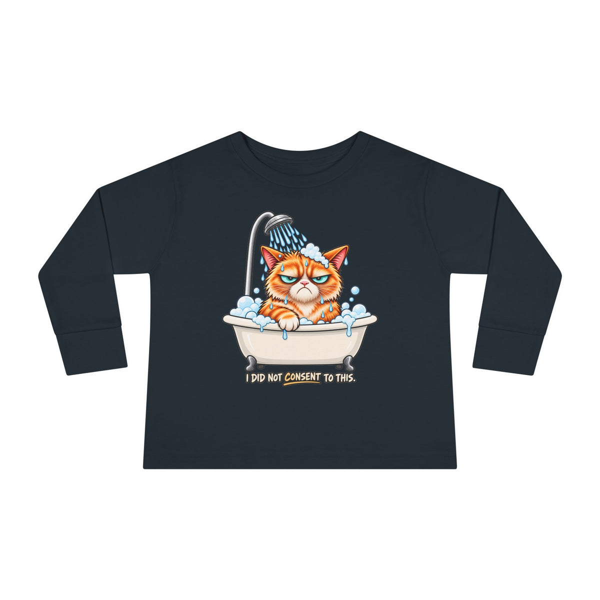 Forced Hydration - Mildly Feral - Toddler Long Sleeve Tee