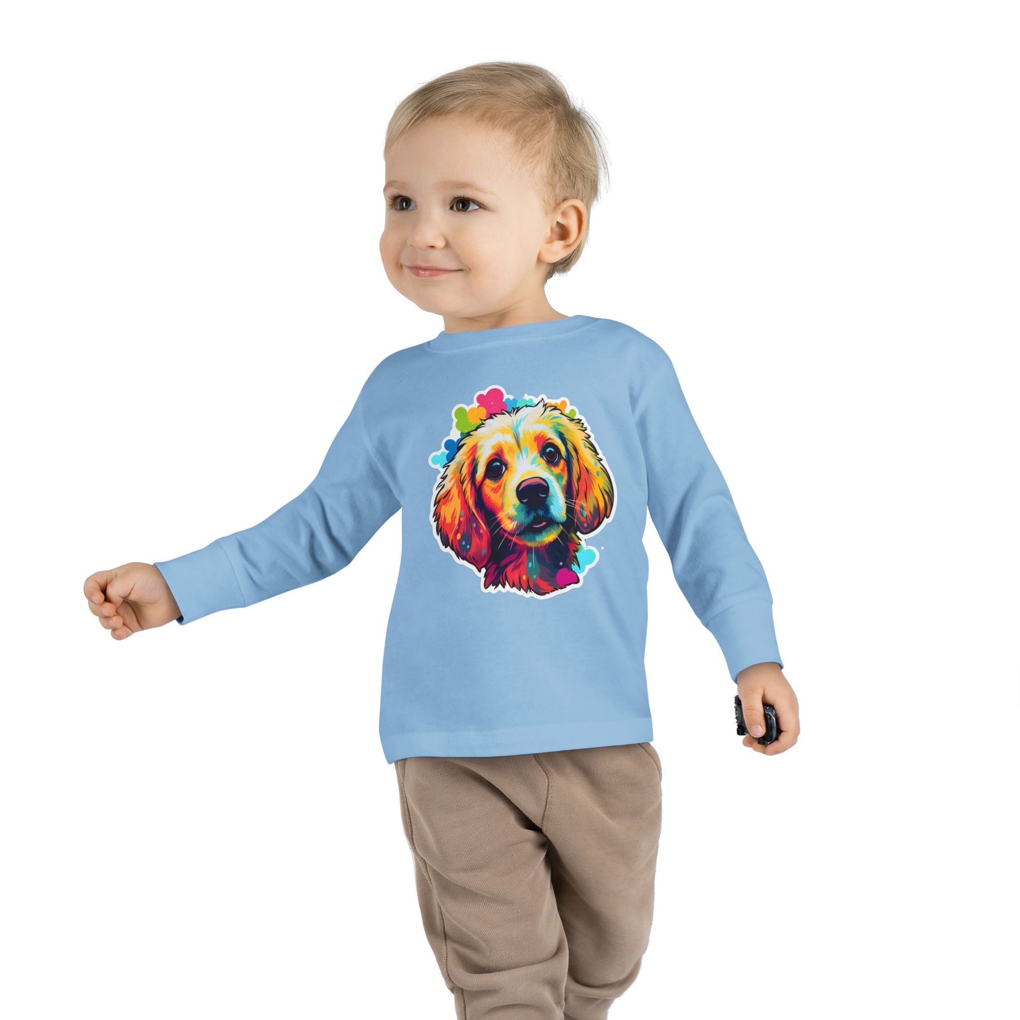 Toddler Long Sleeve Tee - Puppies 07