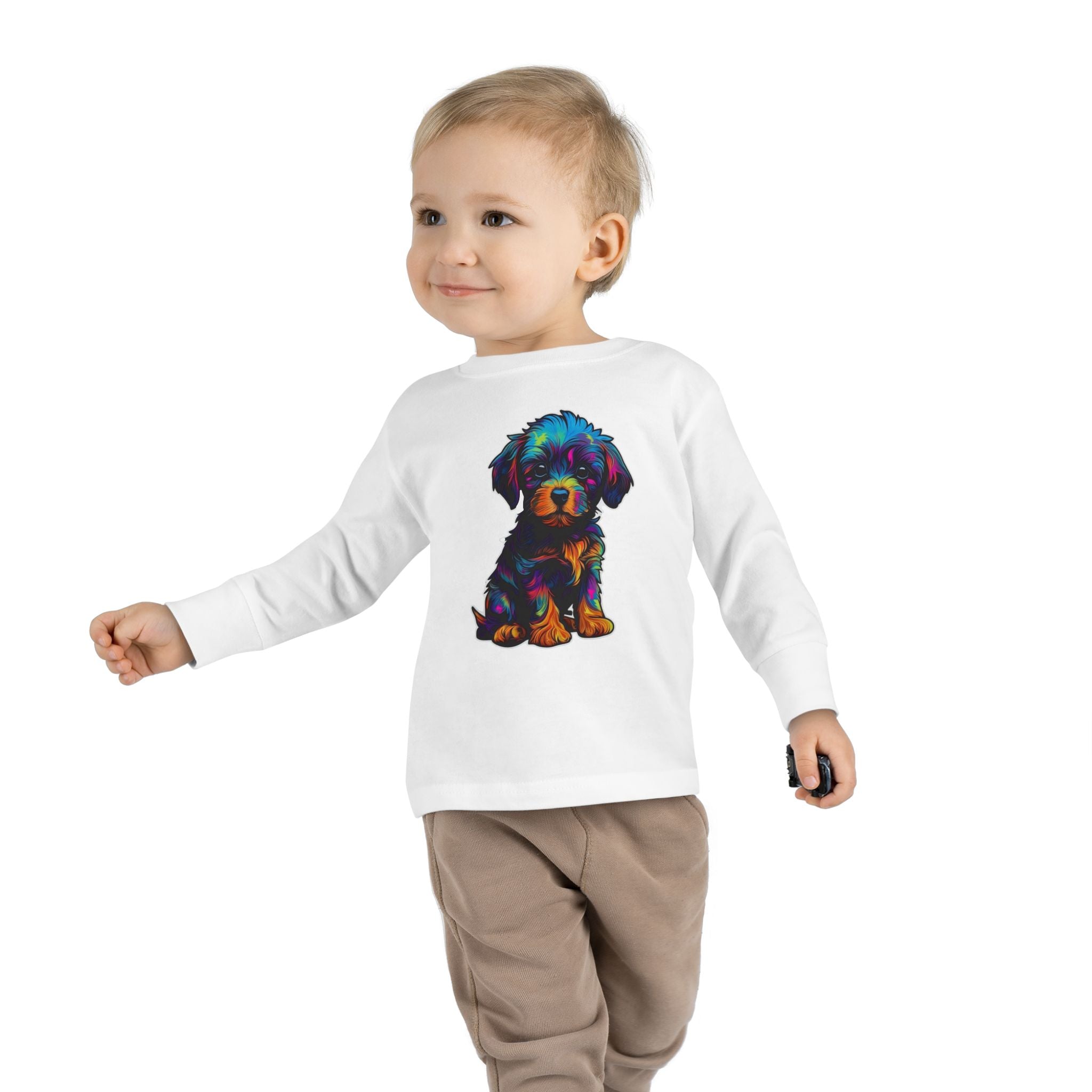 Toddler Long Sleeve Tee - Puppies 04