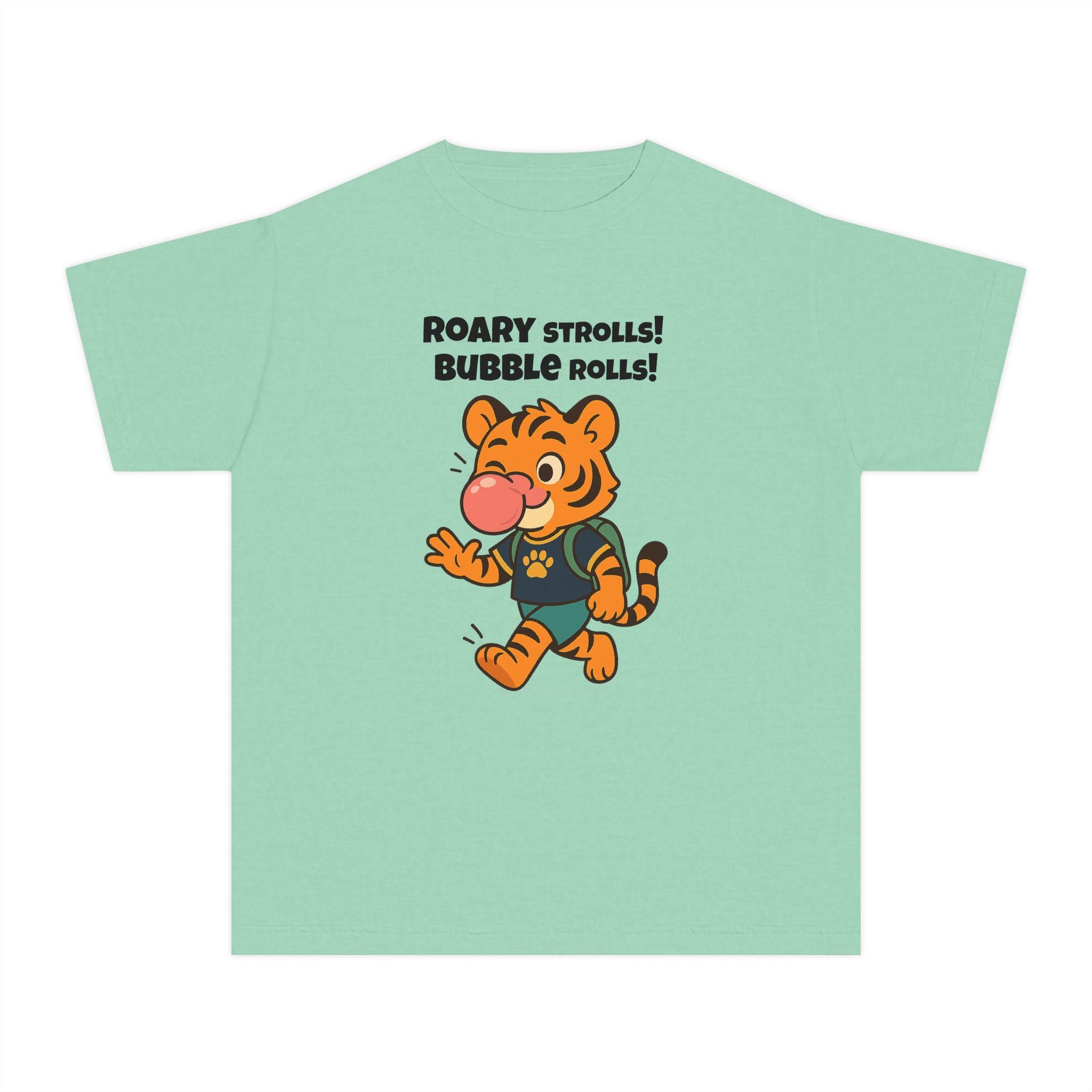 Youth Midweight Cotton Tee - Roary's Bubblegum Time