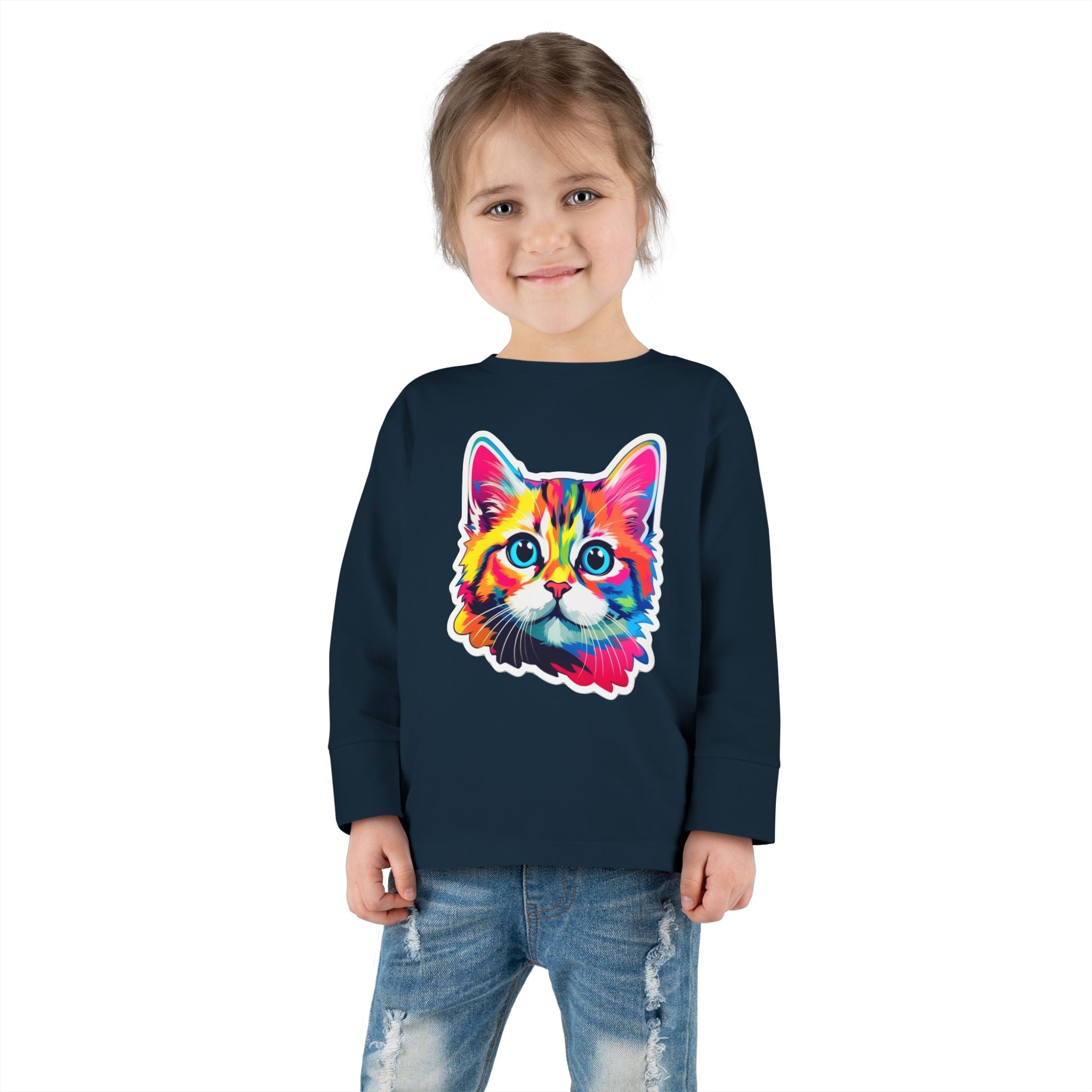 Toddler Long Sleeve Tee - Kittens 10