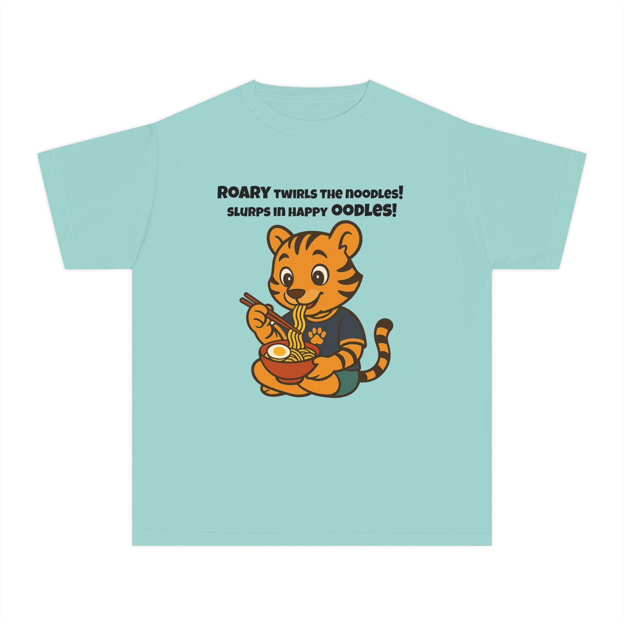 Youth Midweight Cotton Tee - Roary's Ramen Bowl