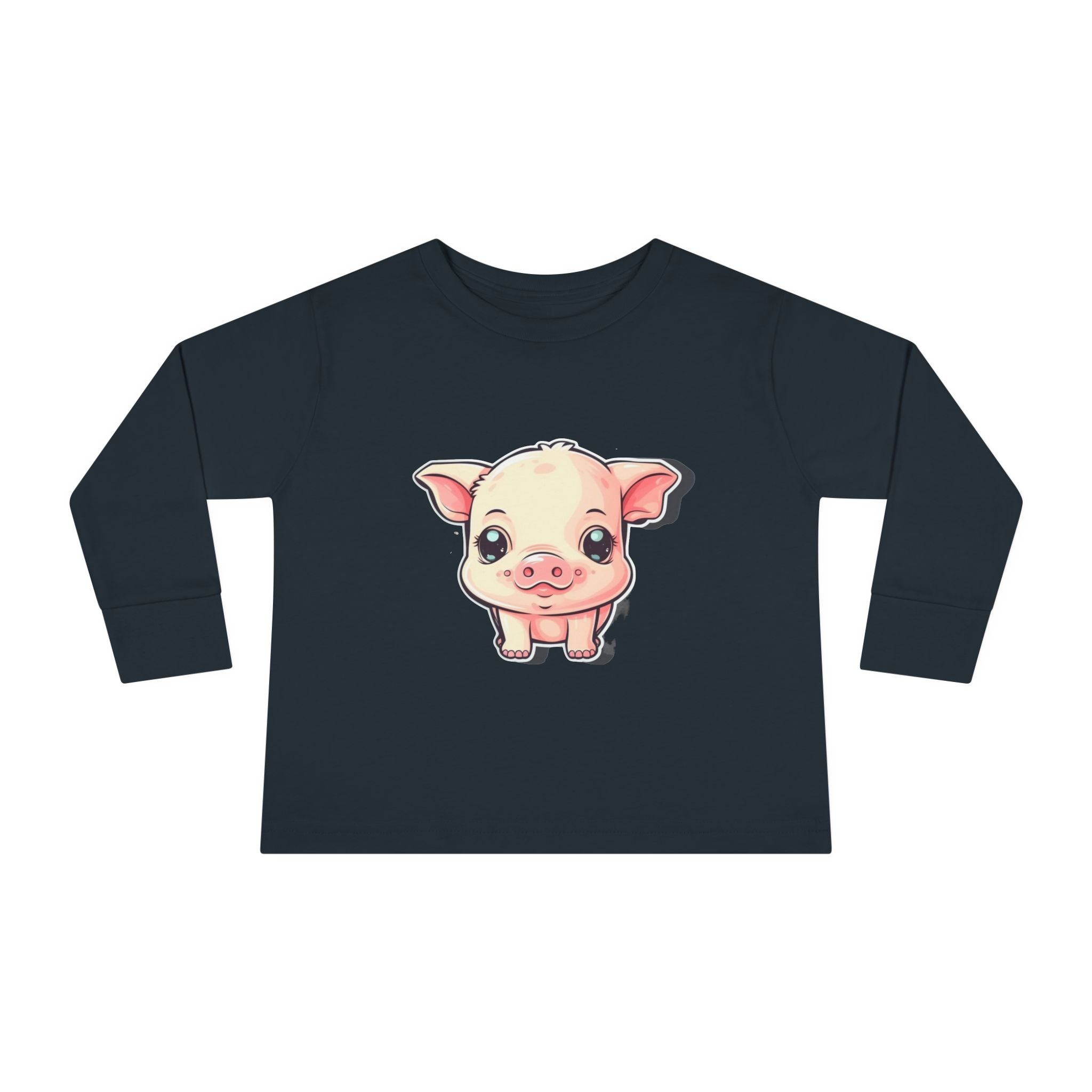 Toddler Long Sleeve Tee - Pig Piglet
