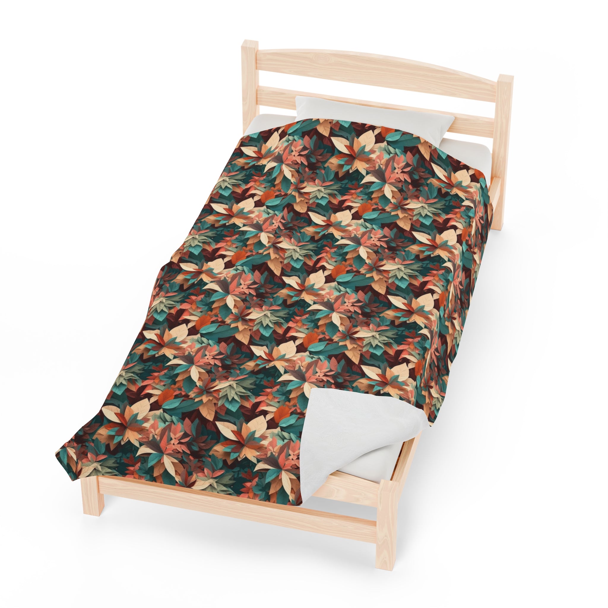 Velveteen Plush Blanket (AOP) - Seamless Abstract Designs 04