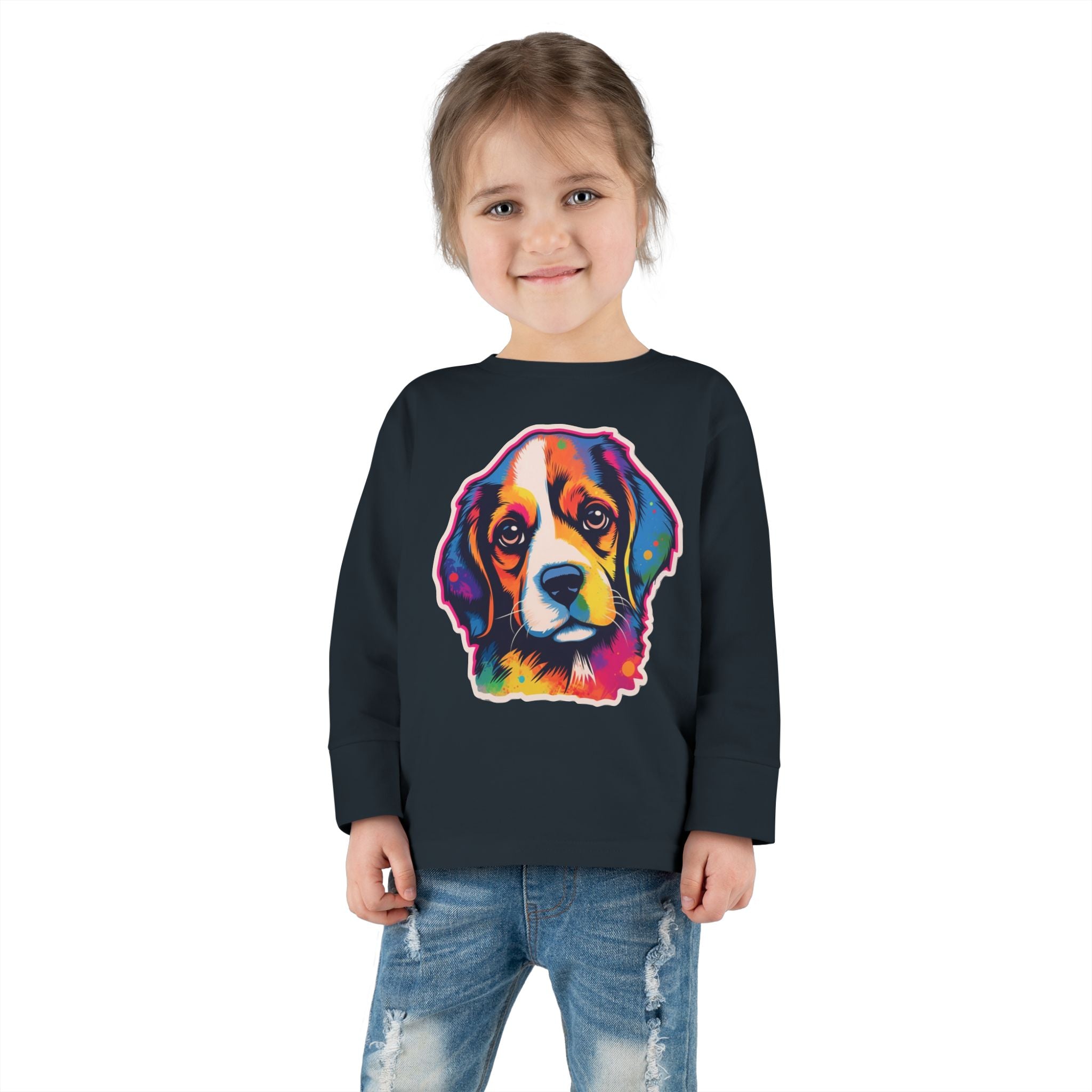 Toddler Long Sleeve Tee - Puppies 01