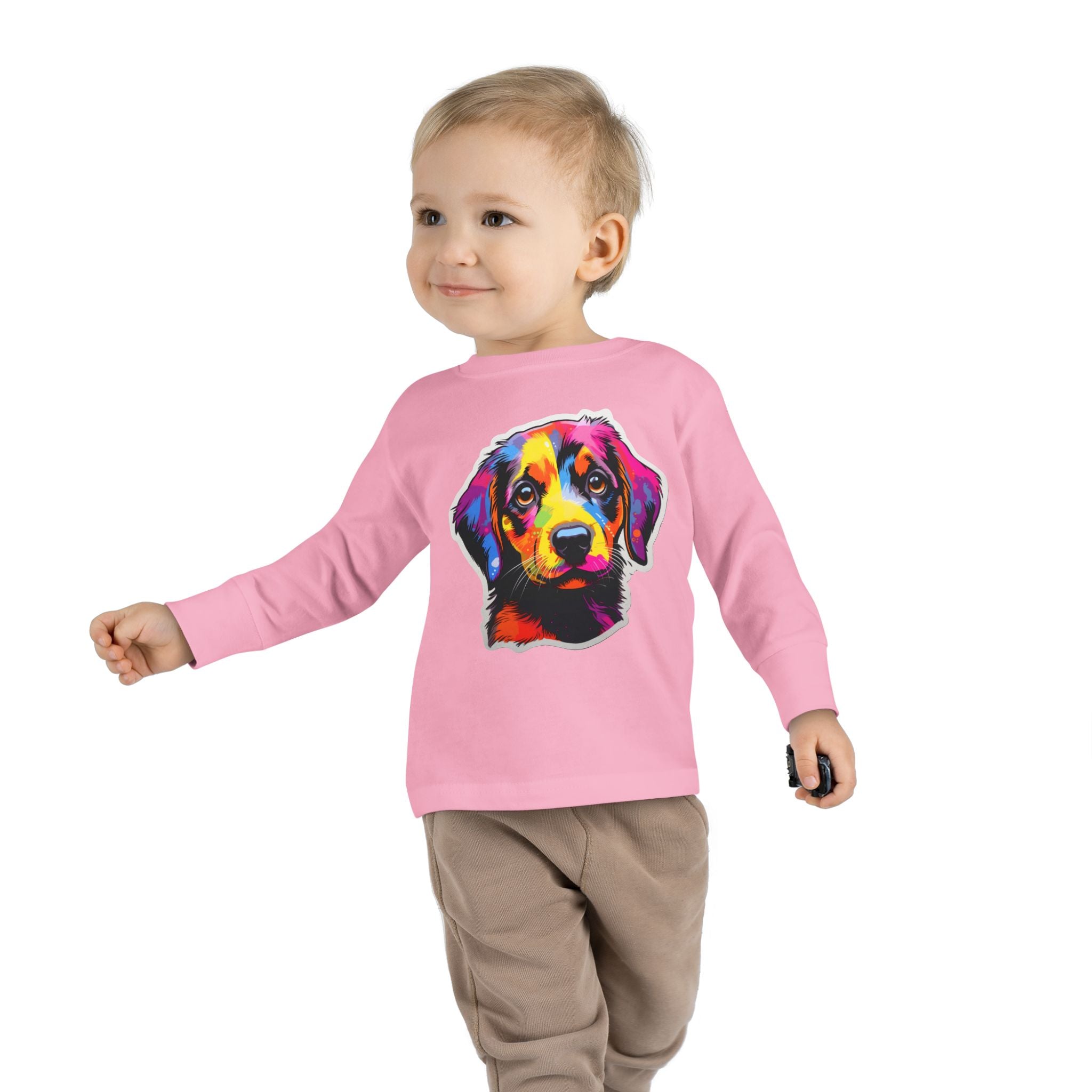 Toddler Long Sleeve Tee - Puppies 10