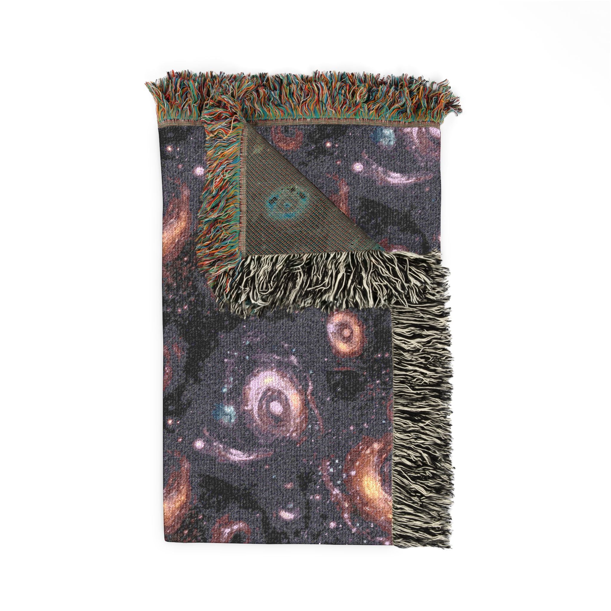 Woven Throw Blanket — Reversible Cozy Check Pattern for Living Room & Cabin - Design 06
