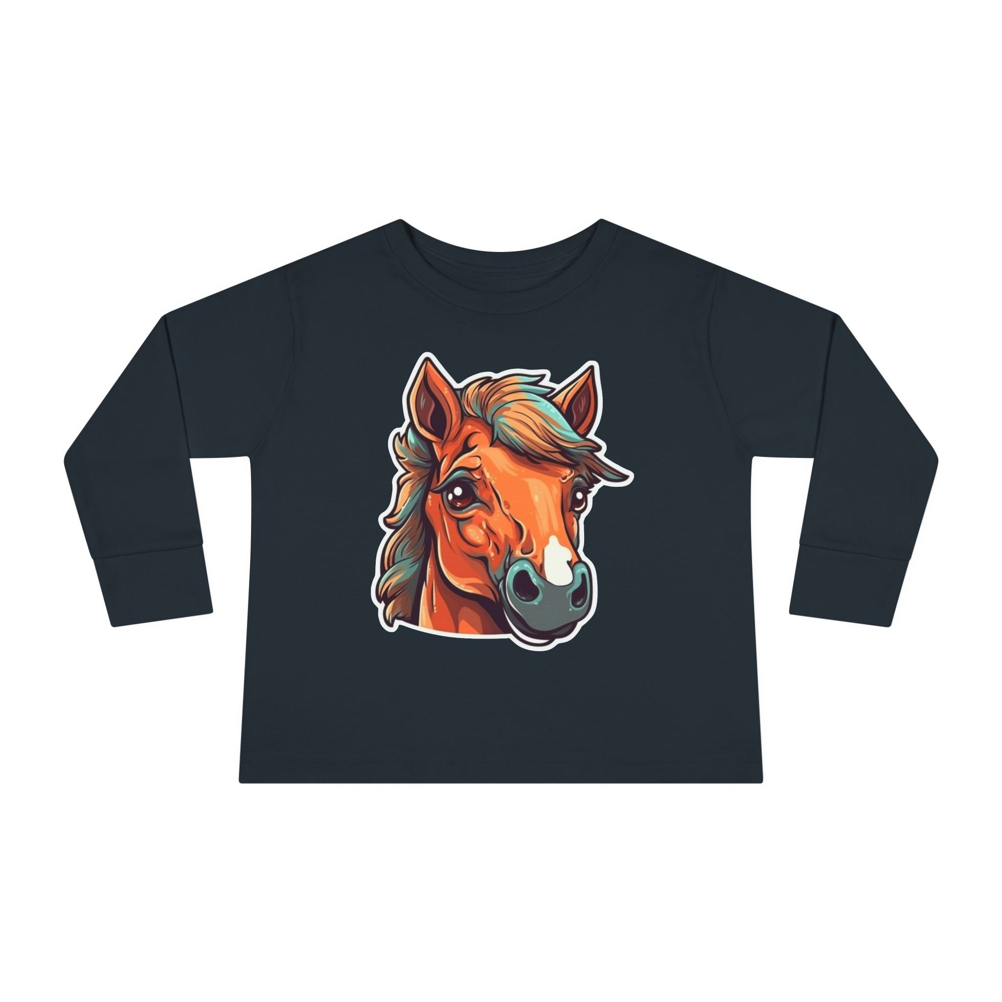 Toddler Long Sleeve Tee - Horse Foal