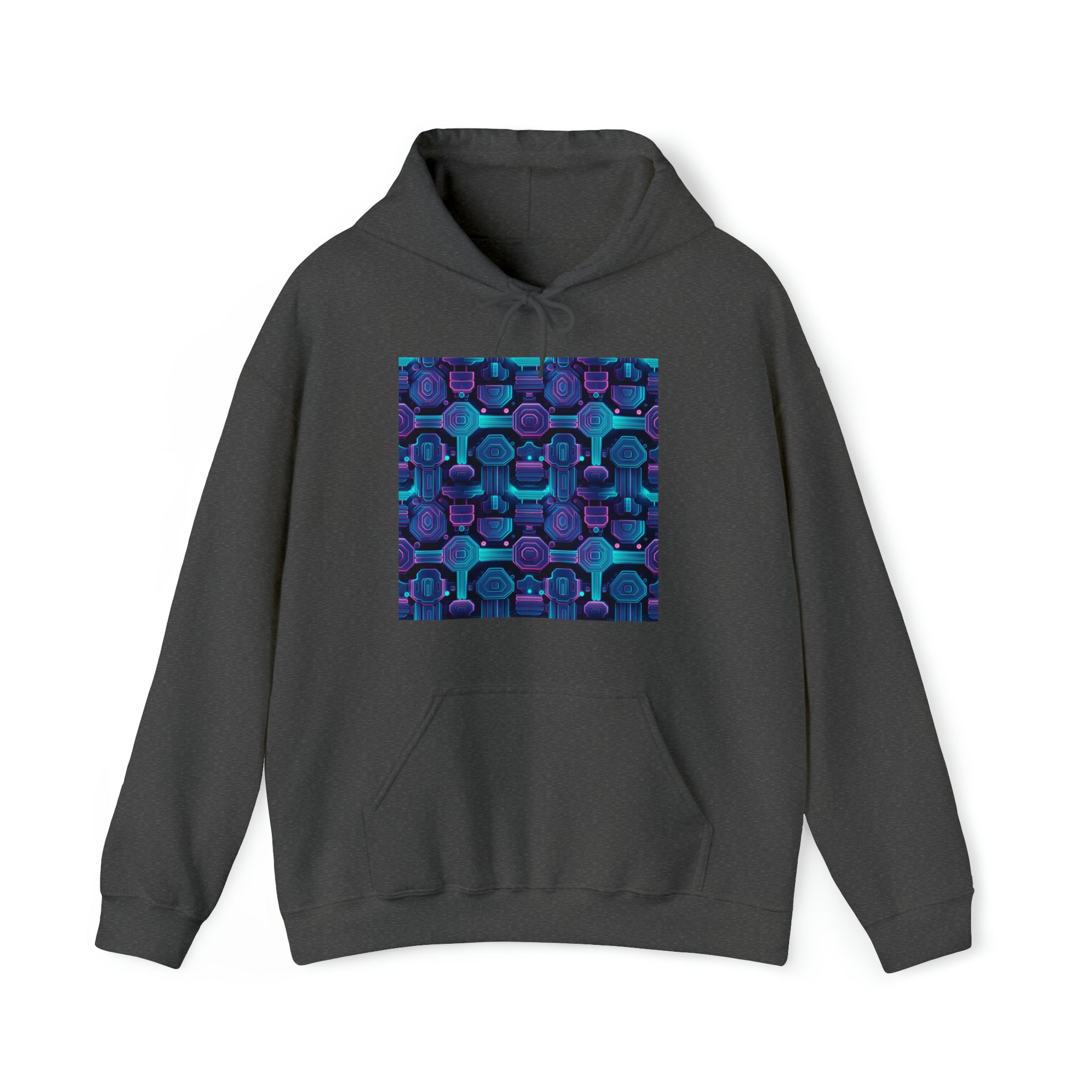 Unisex Heavy Blend™ Hooded Sweatshirt - Abstract Neon Designs 02